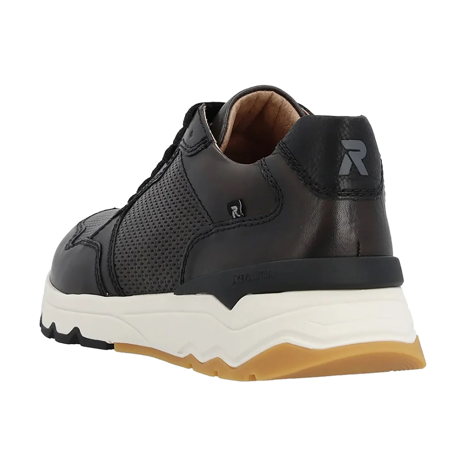 Rieker U0900-00 Zed 00 Men's Sporty Lace Up Shoes Vapor/Schwarz - Image 6