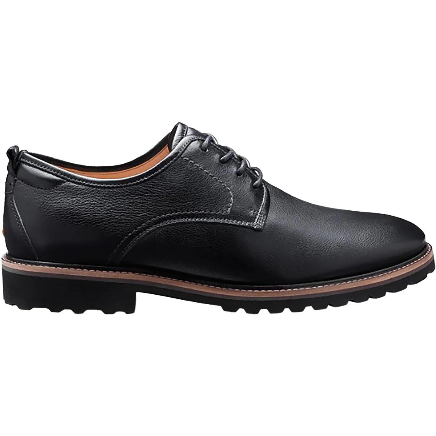 Samuel Hubbard Featherlight Founder Men's Dress Lace Up Shoes Black Tumbled Leather