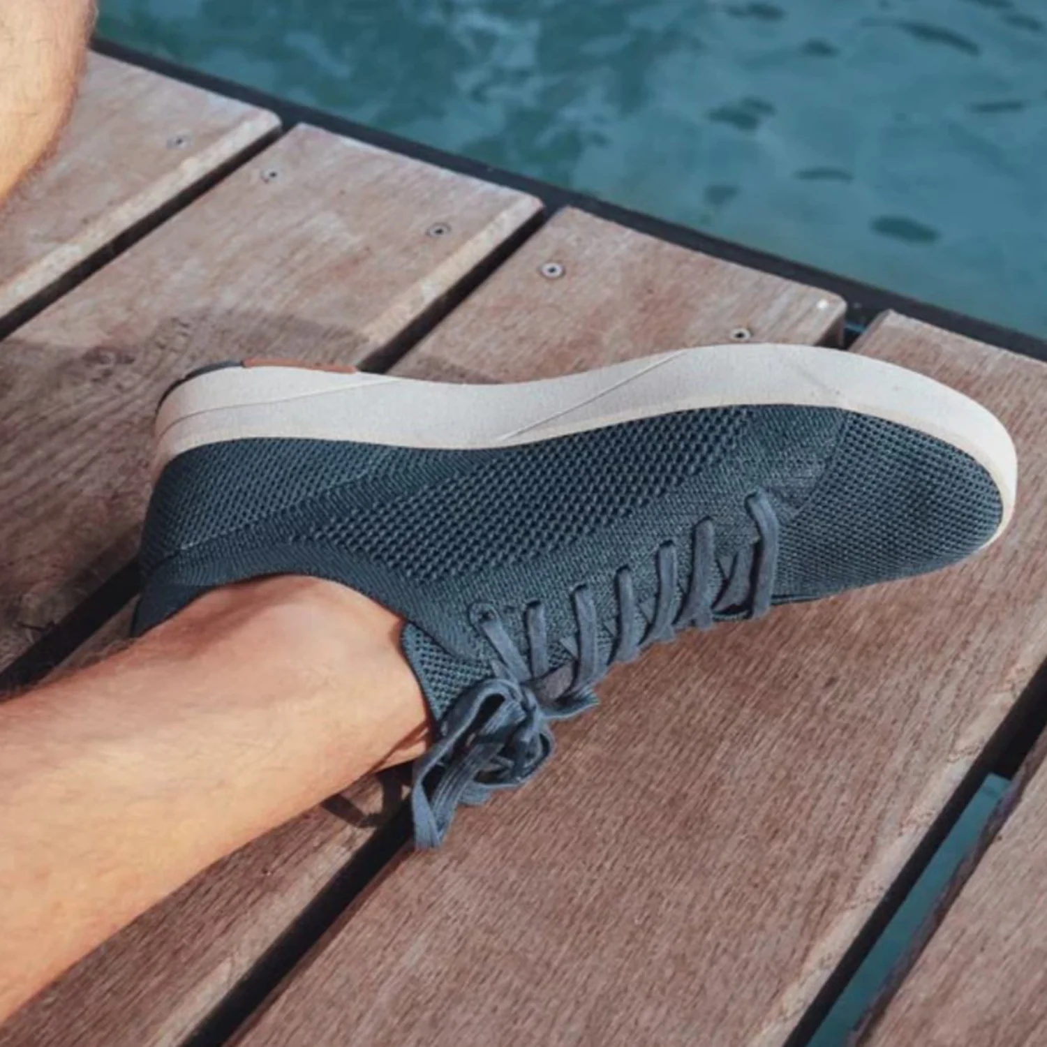 Saola Cannon Knit 20 Men's Vegan Sneakers Blue - Image 4