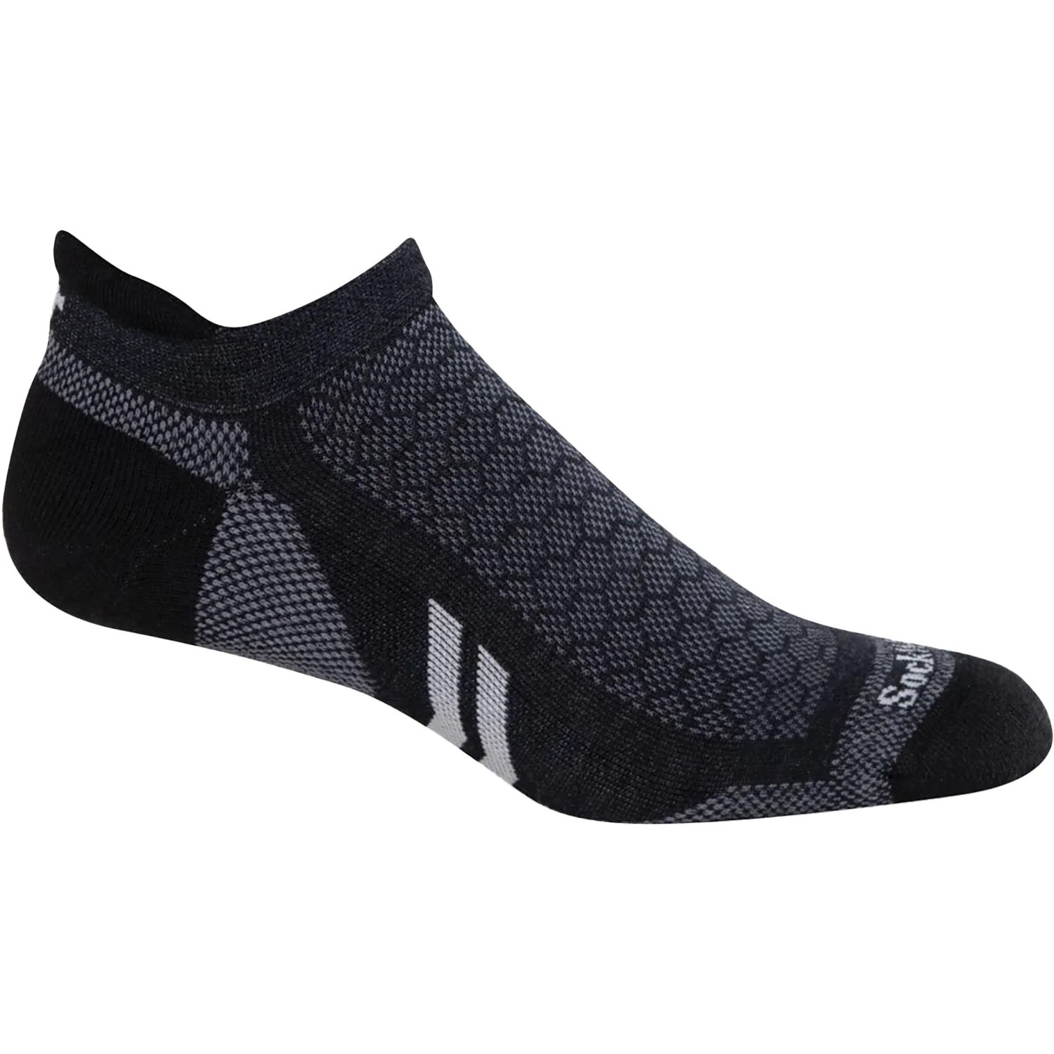 Sockwell 15-20 mmHg Incline II Micro Men's Socks Athletic Shoes Black