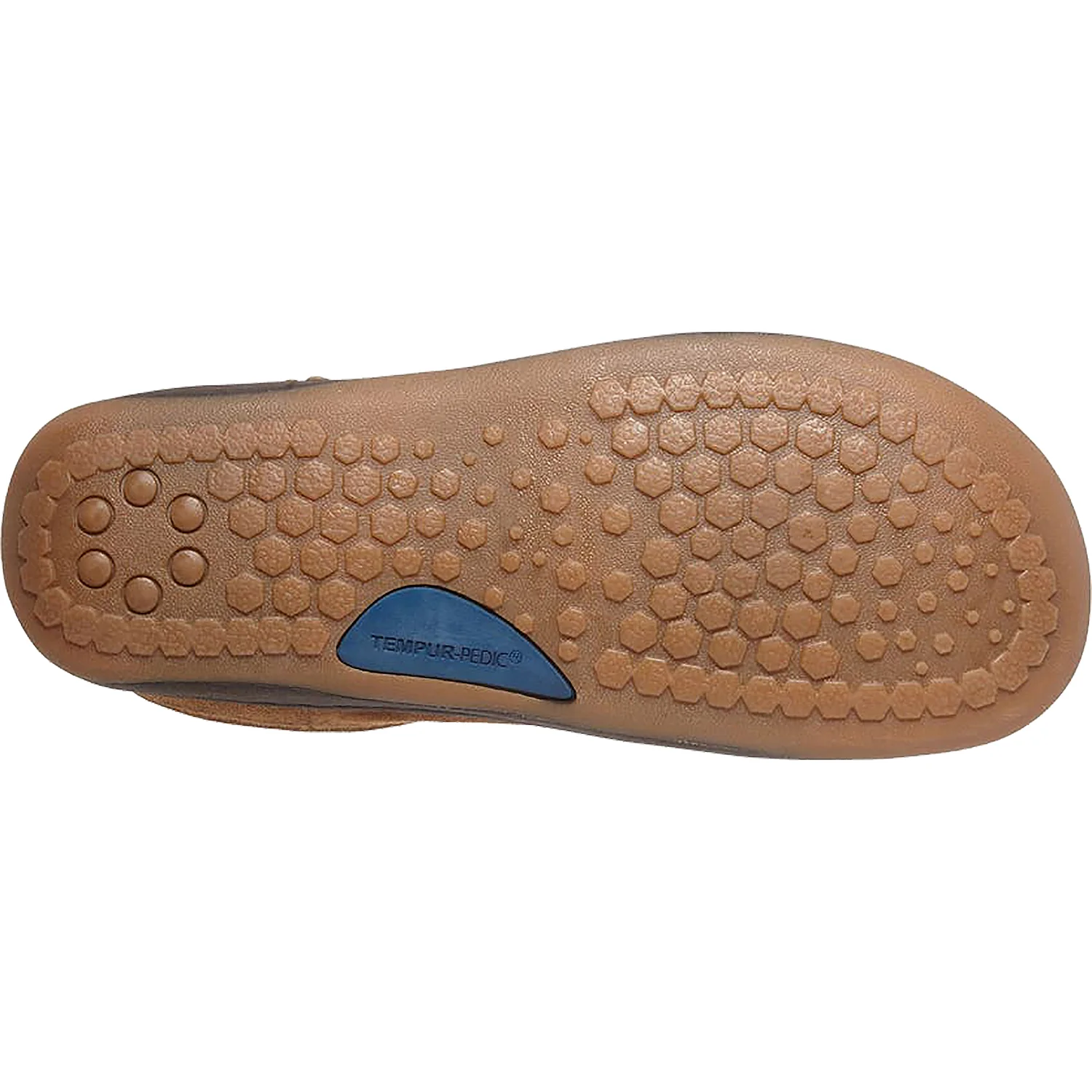 Tempur-Pedic Arlow Men's Slippers Chestnut Suede - Image 4