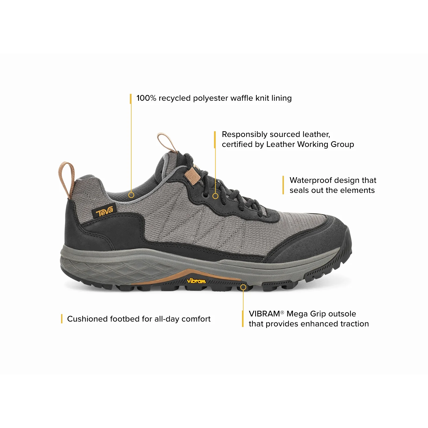 Men's Teva Ridgeview RP Low Dark Olive Leather/Mesh - Image 5