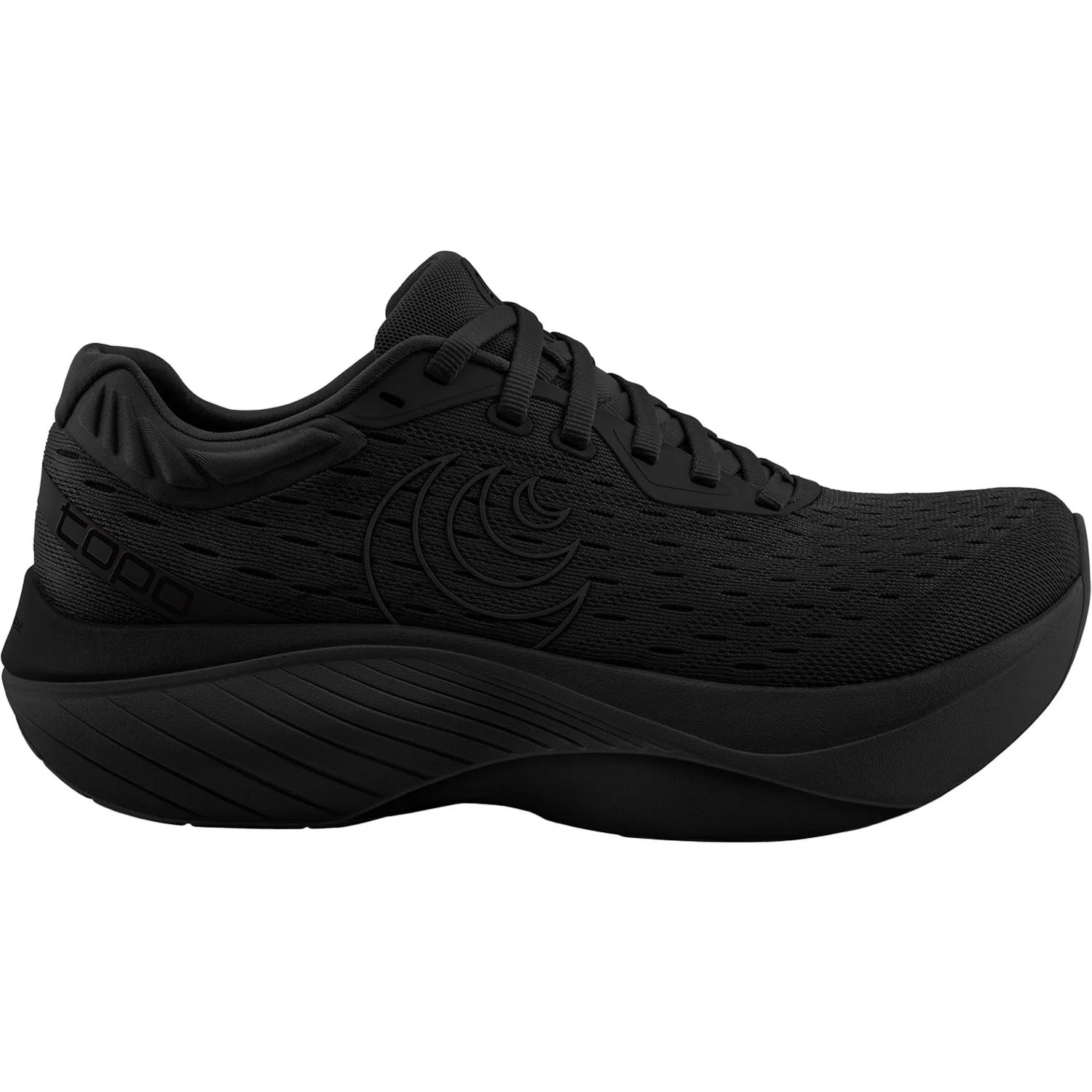 Topo Atmos (Neutral Support) Men's Athletic Shoes Black/Black Mesh