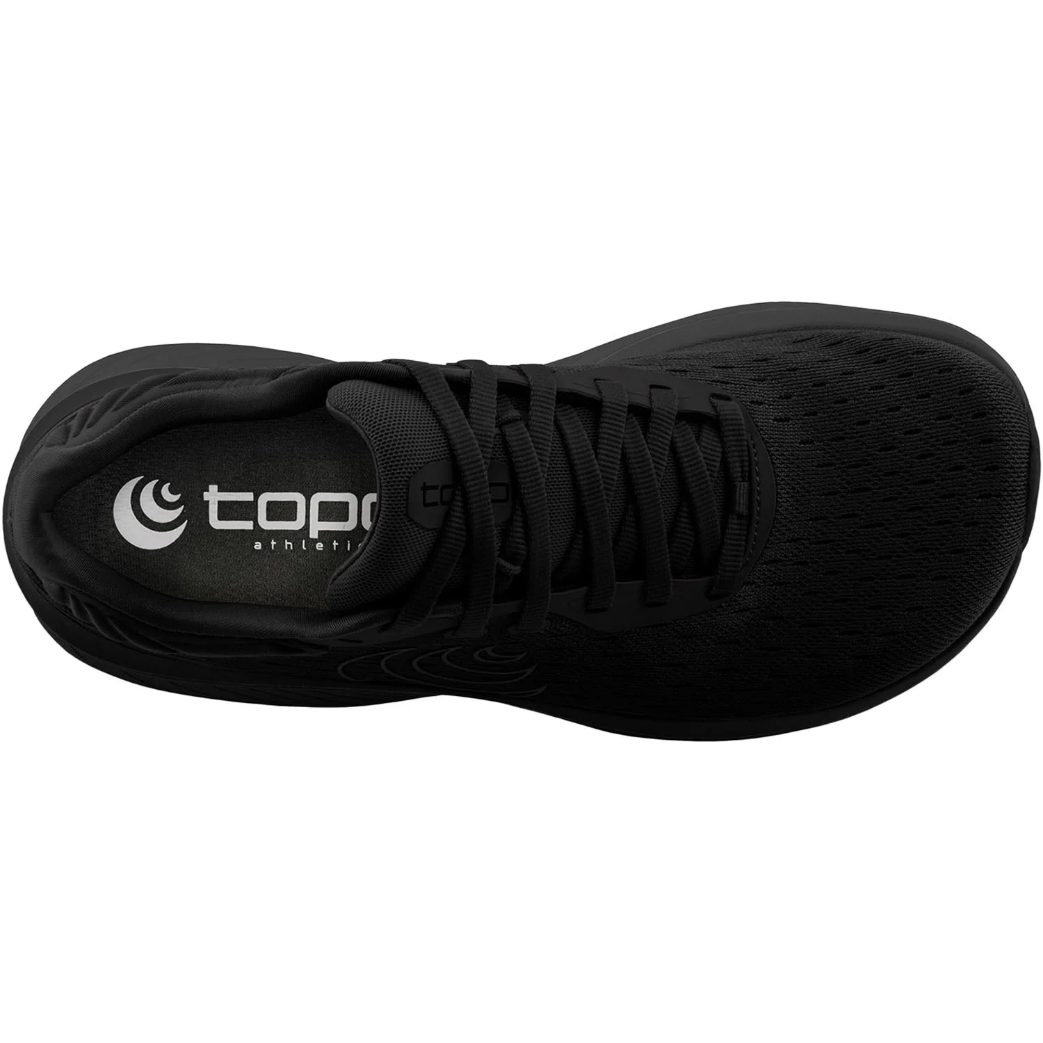 Topo Atmos (Neutral Support) Men's Athletic Shoes Black/Black Mesh - Image 2