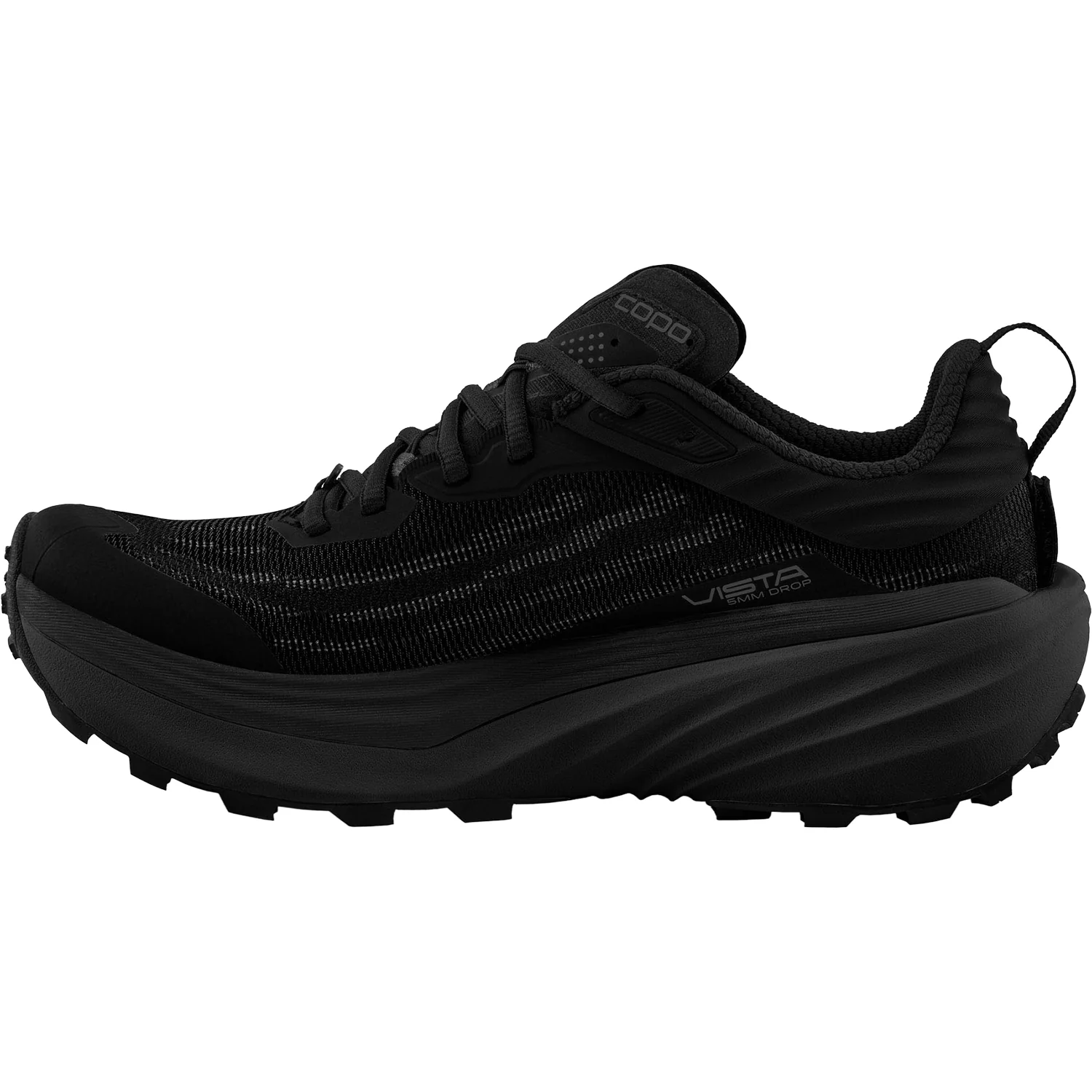 Topo Vista Men's Trail Running Black/Black - Image 3