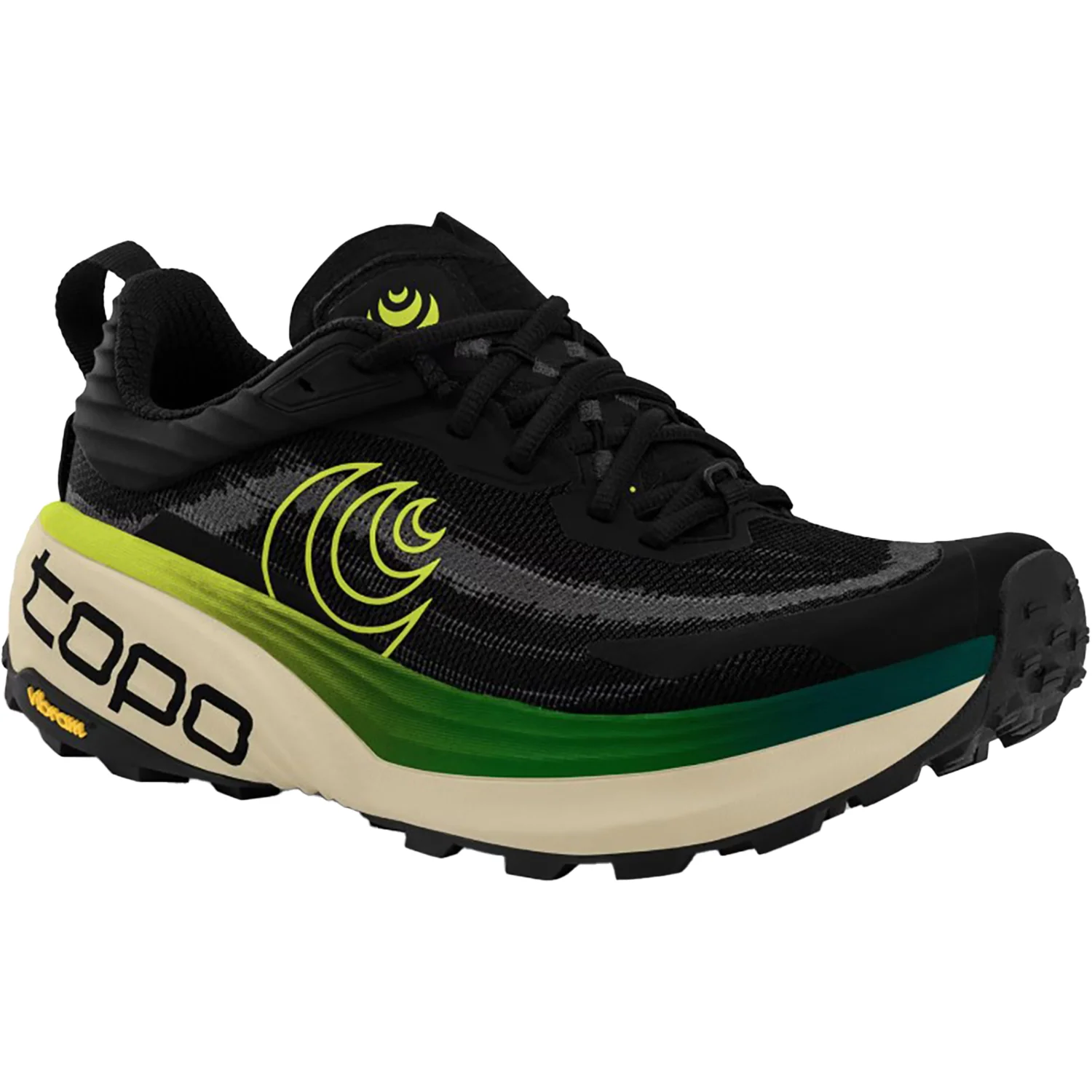 Topo Vista Men's Athletic Shoes Trail/Hiking Black/Lime - Image 5