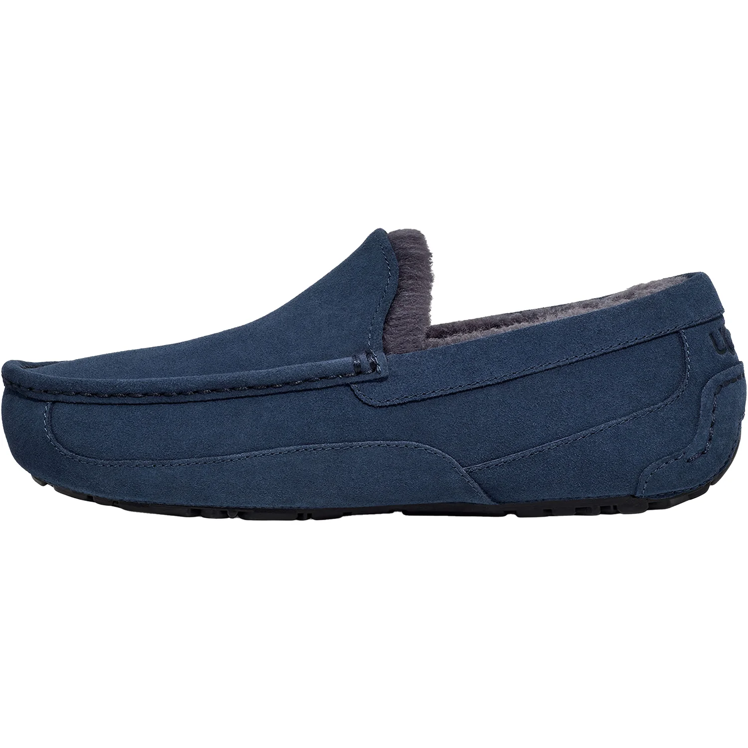 UGG Ascot Men's Loafer Slippers Deep Ocean Suede - Image 3