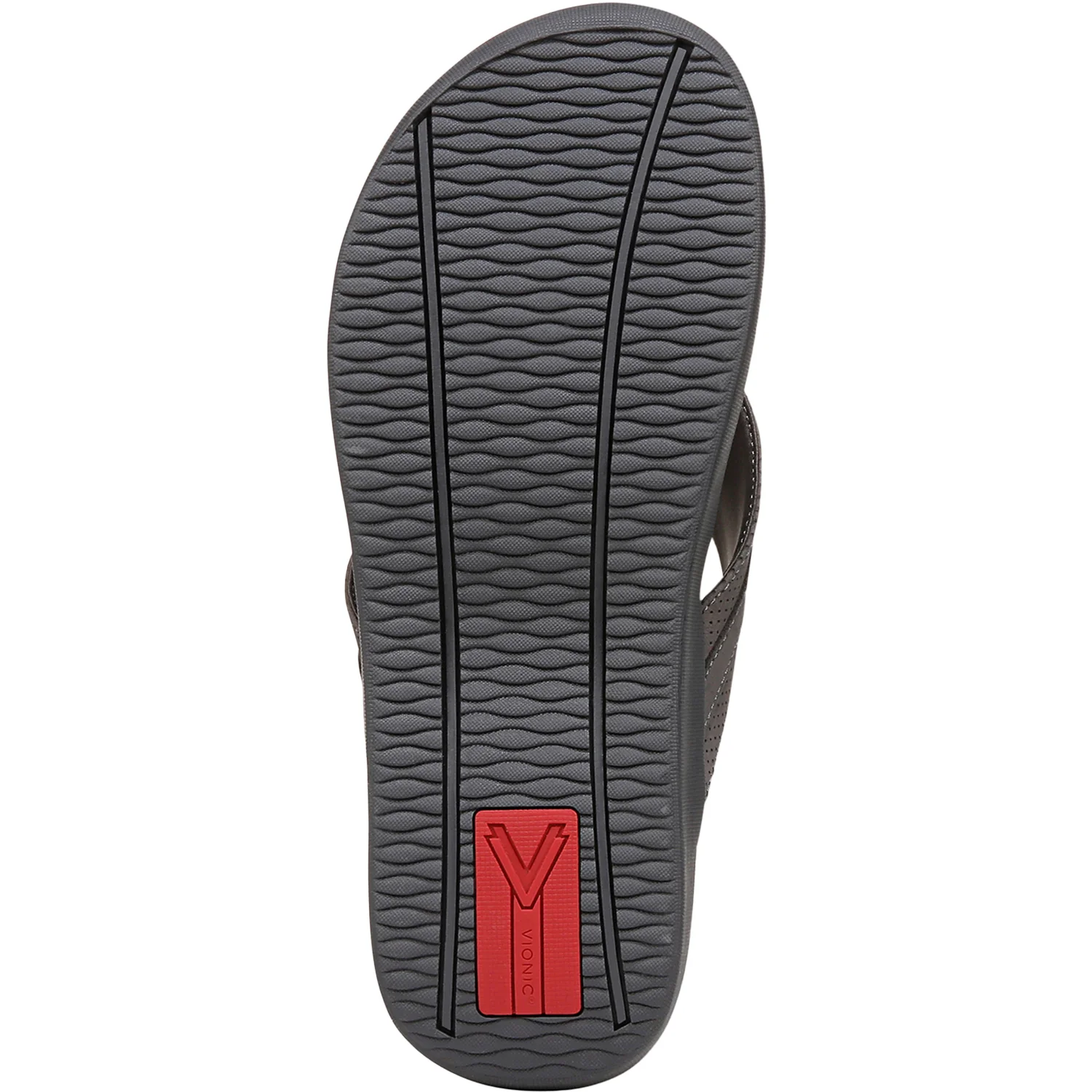 Vionic Tide II Men's Sandals Thong Sandals Charcoal - Image 4