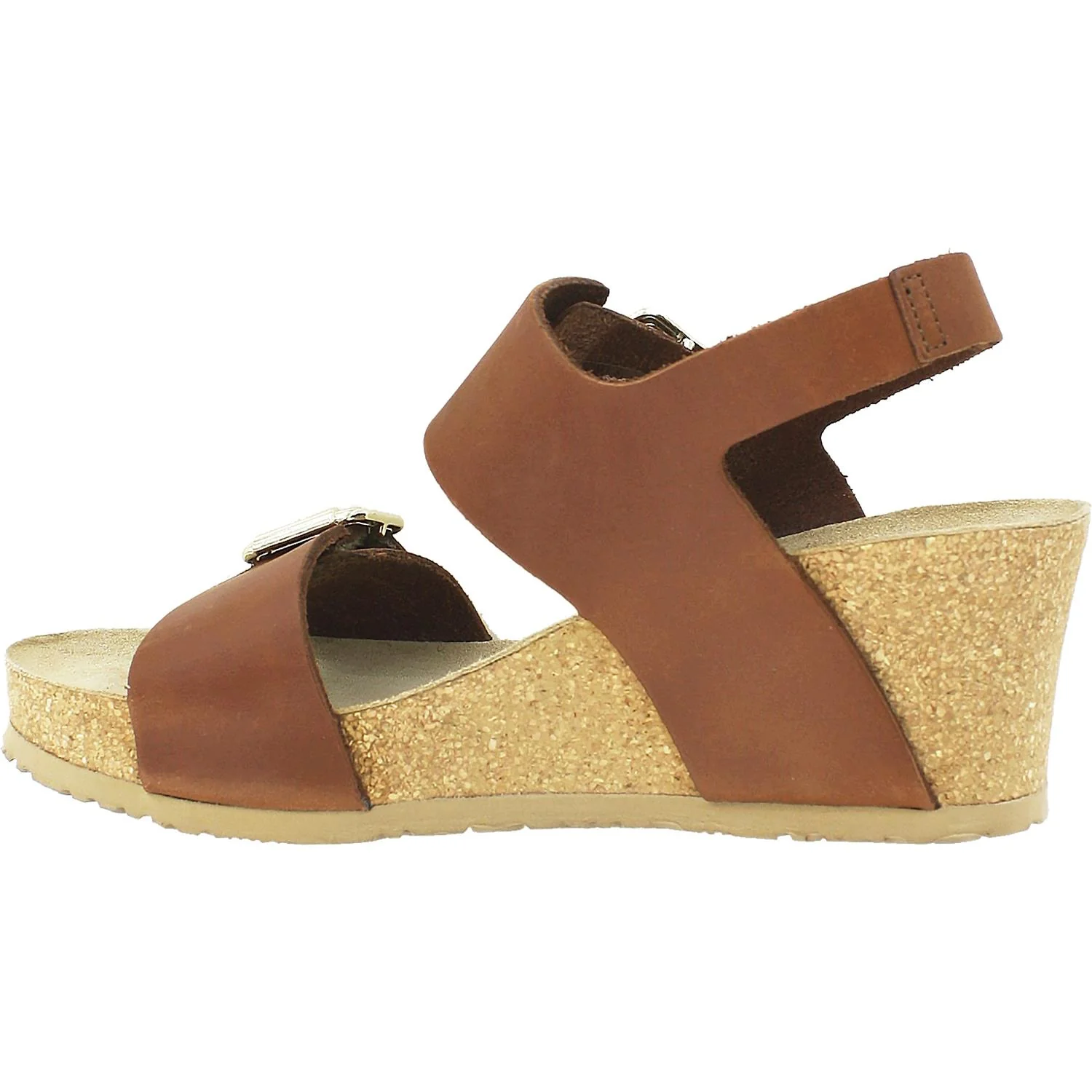 Mephisto Lissandra Women's Wedge Sandals Chestnut Leather - Image 3