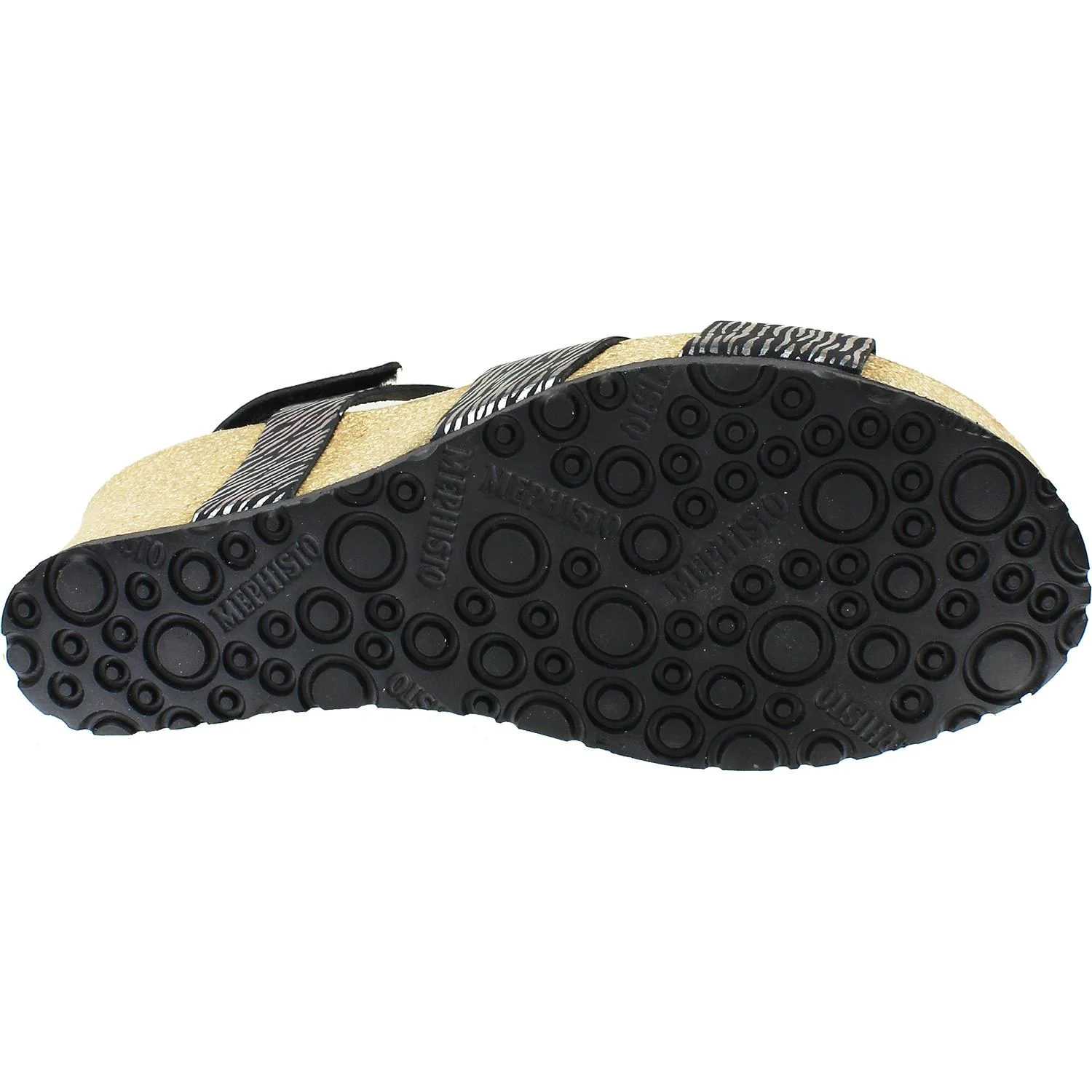 Mephisto Lyla Women's Wedge Heel Sandals Black Zebra Leather - Image 4
