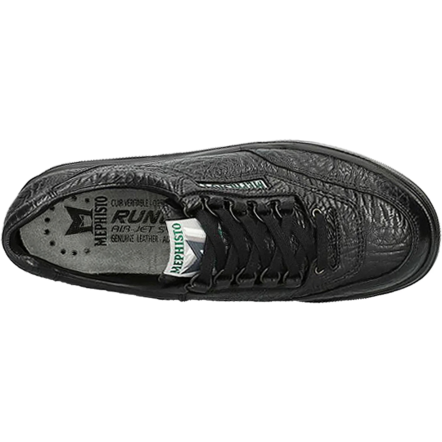 Mephisto Match Men's Walking Shoes Black Leather - Image 2