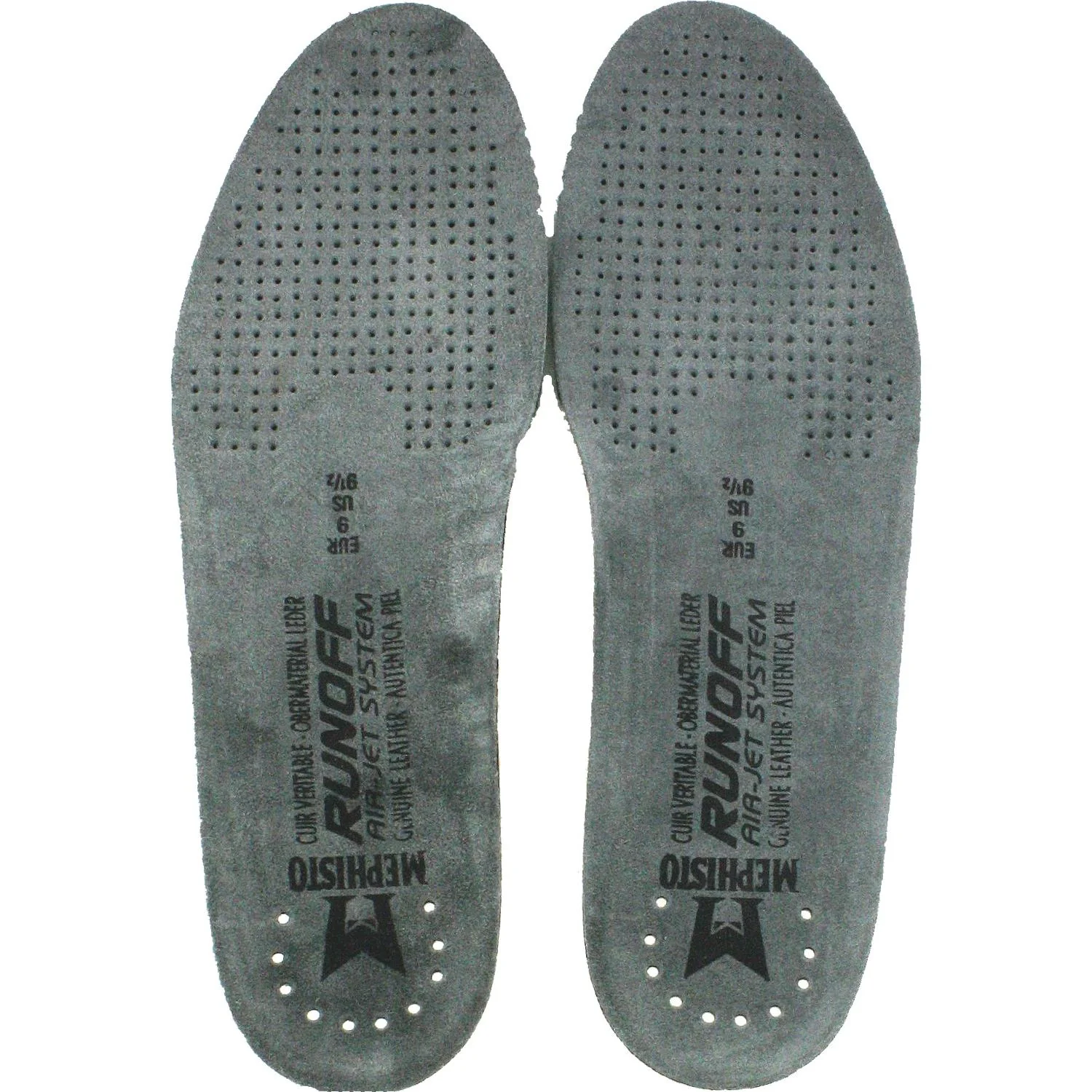 Mephisto Runoff Replacement Insoles Men's Grey