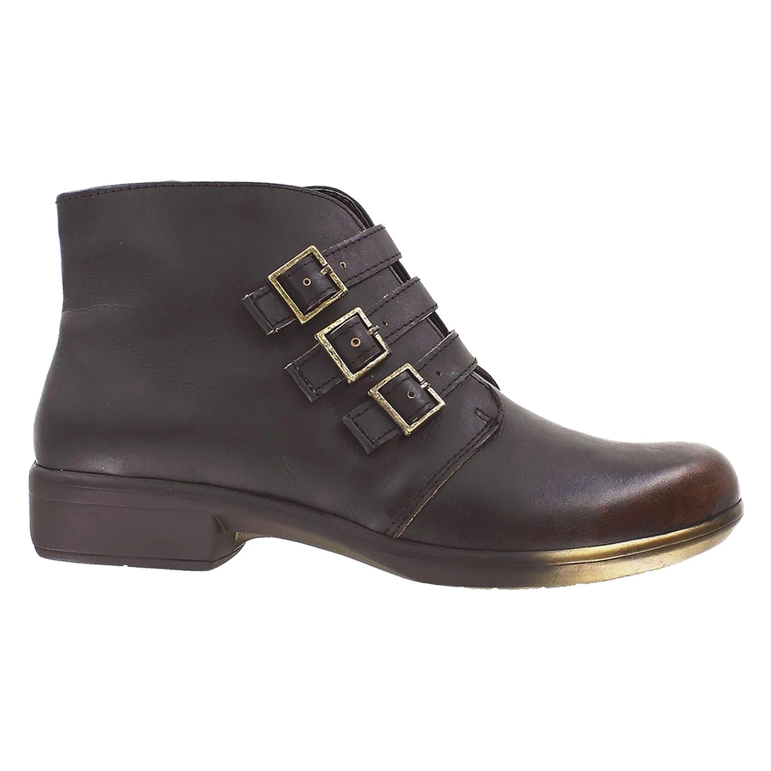 Naot Calima Women's Short Boots Volcanic Brown Leather