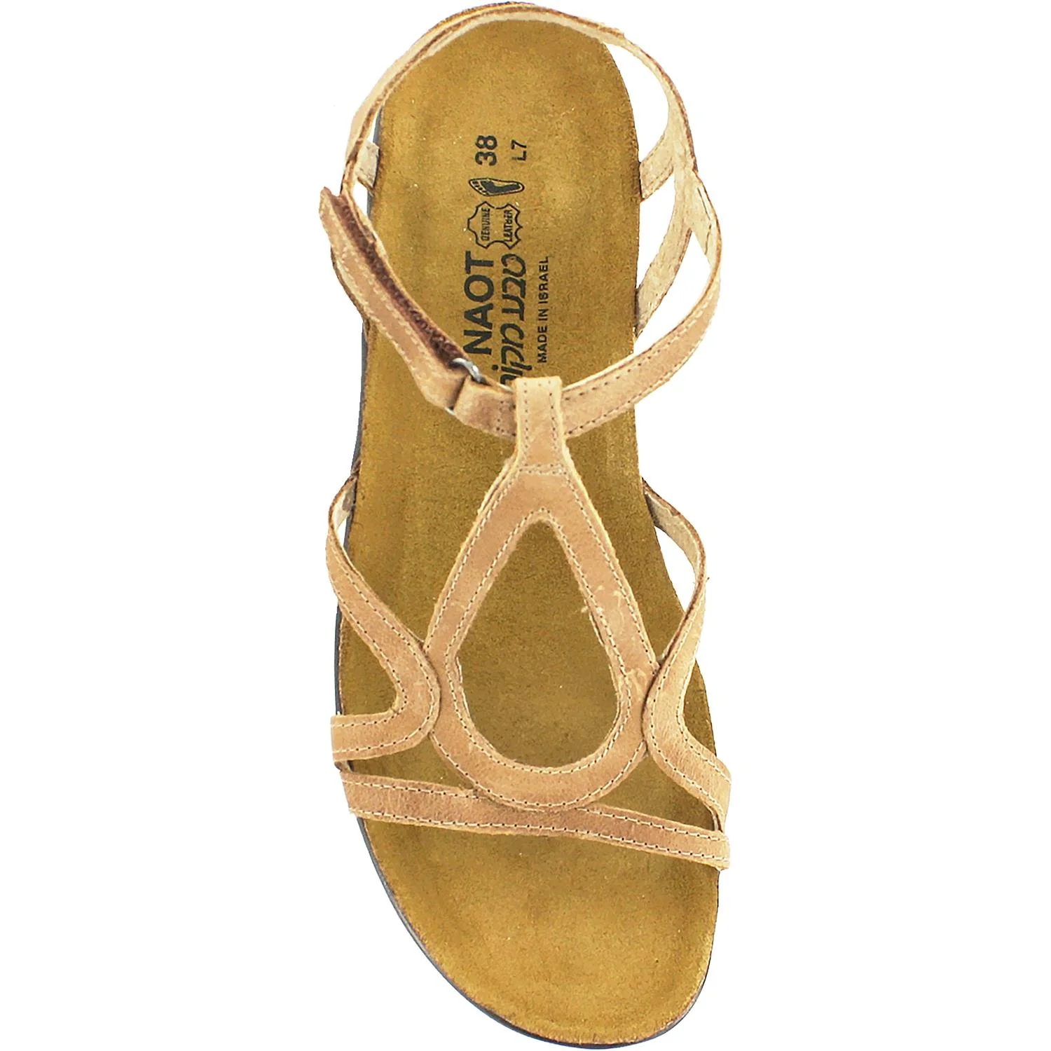 Naot Dorith Women's Slingback Sandals Latte Brown Leather - Image 2