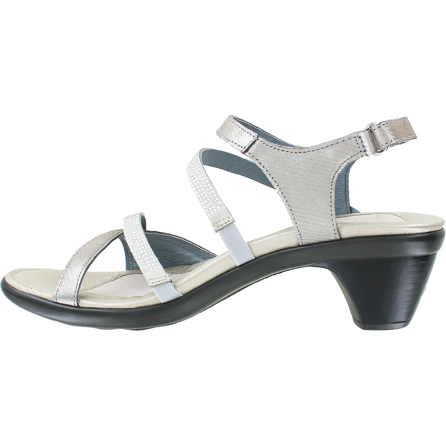 Naot Innovate Women's Dress Sandals Silver Threads Leather - Image 3