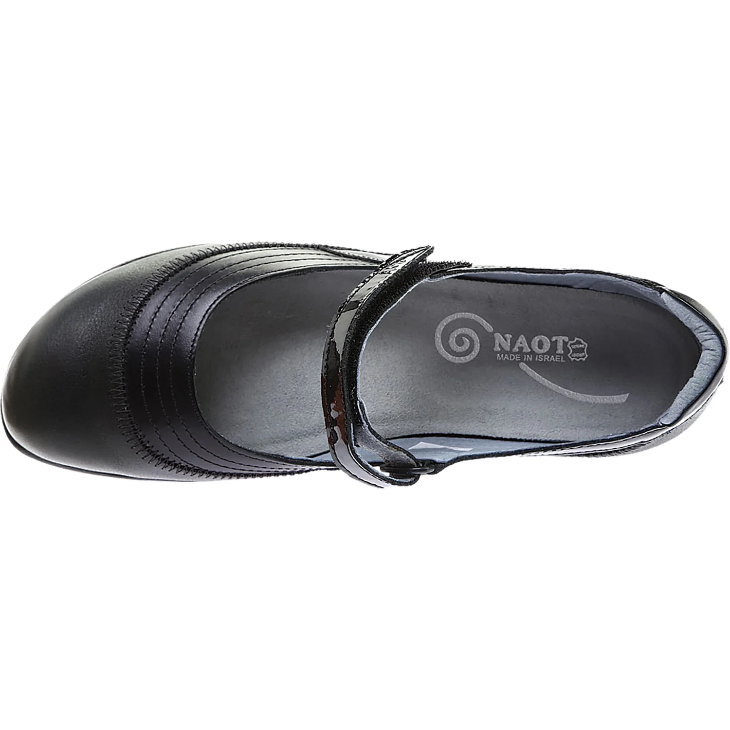Naot Kirei Women's Mary Janes Black Madras/Shiny Leather - Image 2