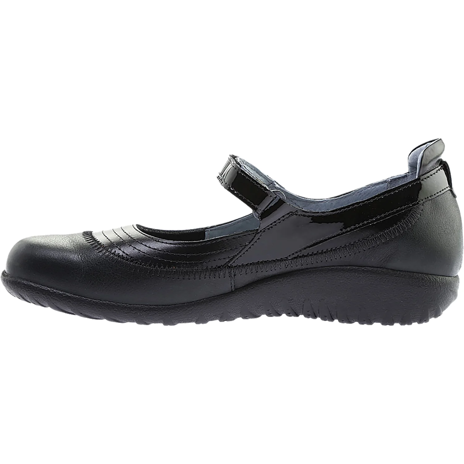 Naot Kirei Women's Mary Janes Black Madras/Shiny Leather - Image 3