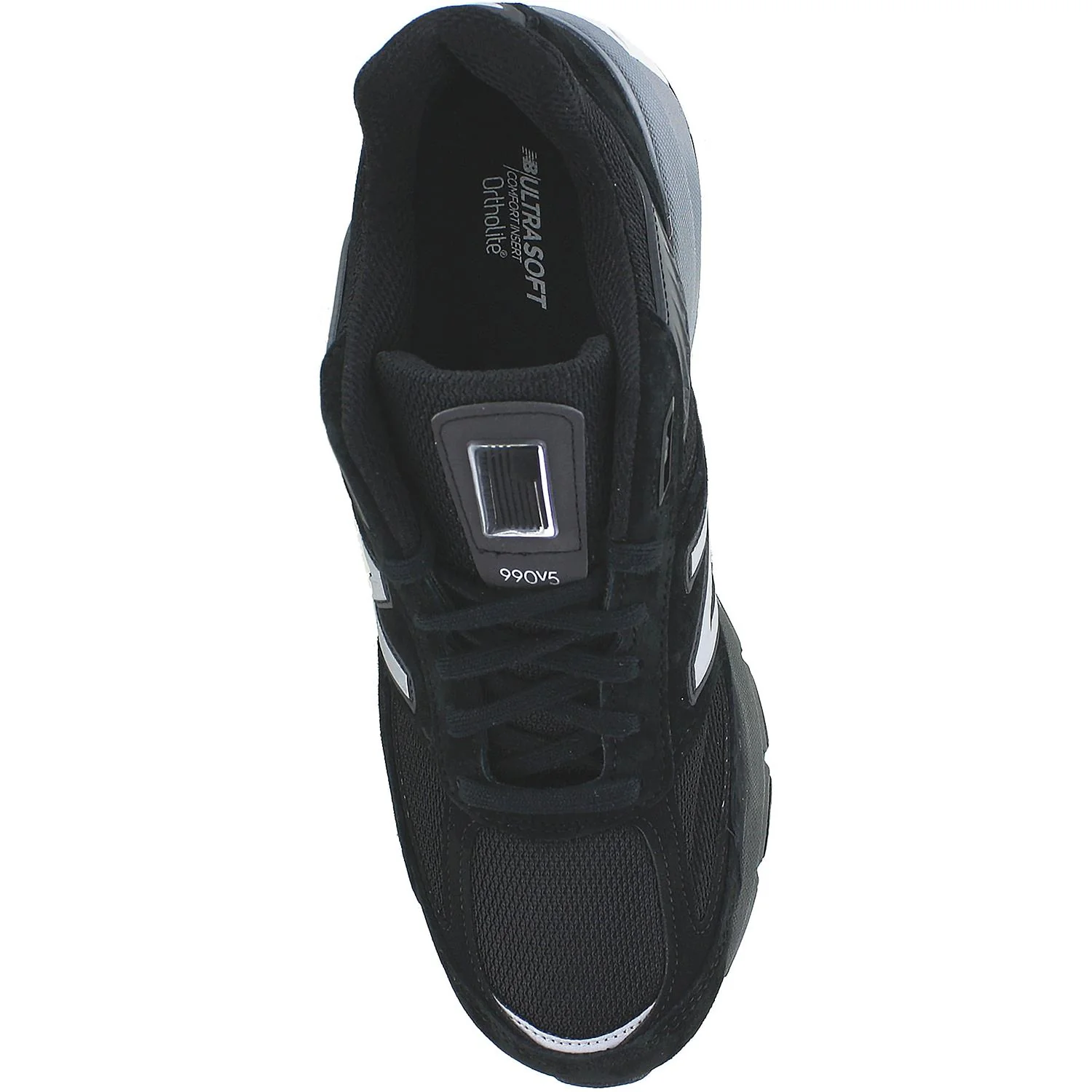 New Balance M990BK5 Running Men's Athletic Shoes Black/Silver Suede/Mesh - Image 2