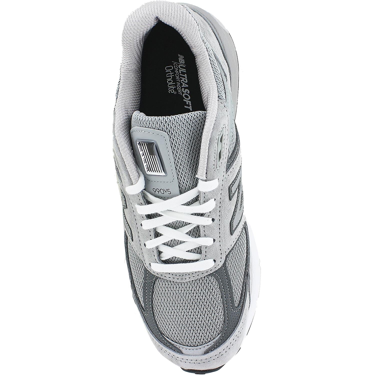 New Balance M990GL5 Running Men's Everyday Athletic Shoes Grey/Castlerock Suede/Mesh - Image 2