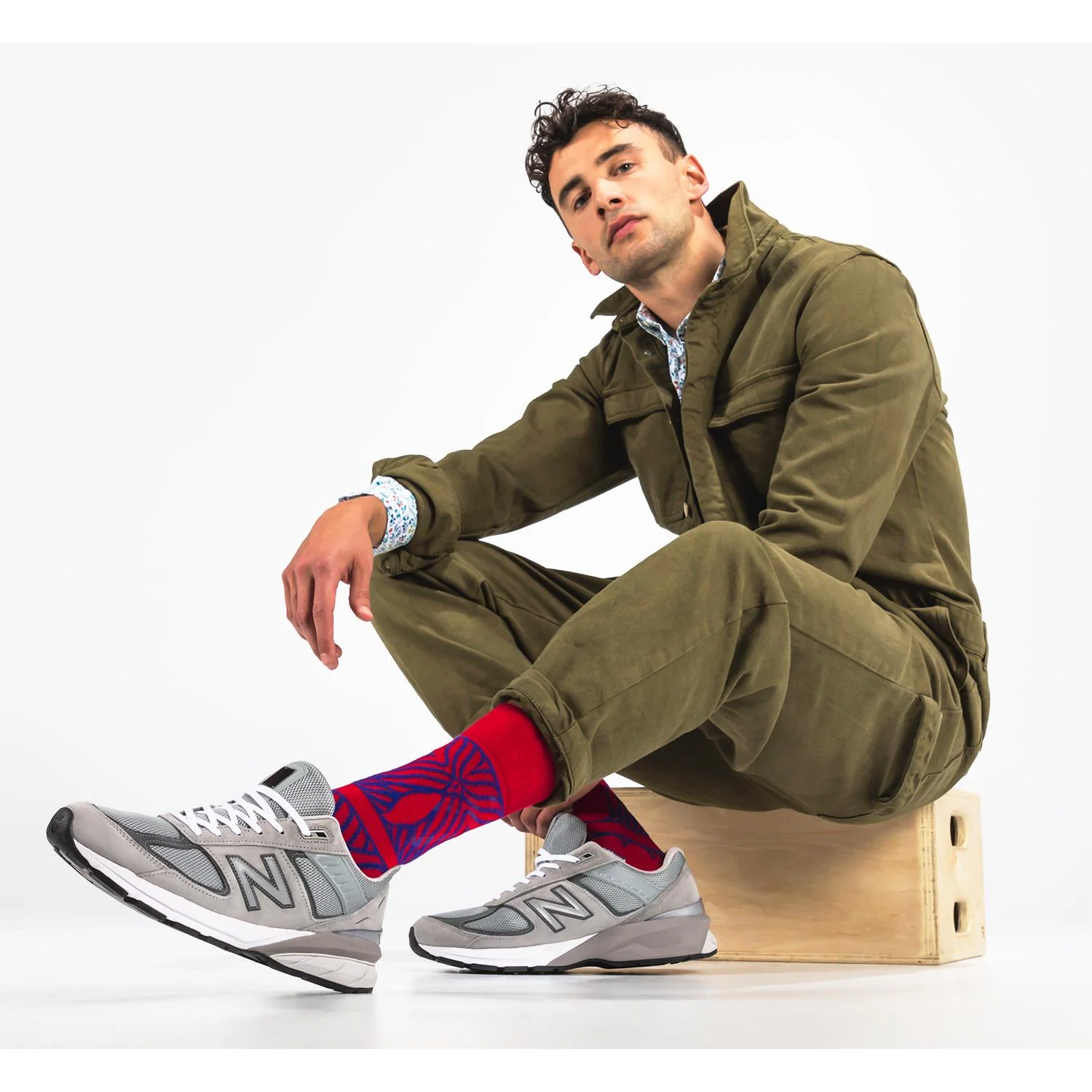 New Balance M990GL5 Running Men's Everyday Athletic Shoes Grey/Castlerock Suede/Mesh - Image 5
