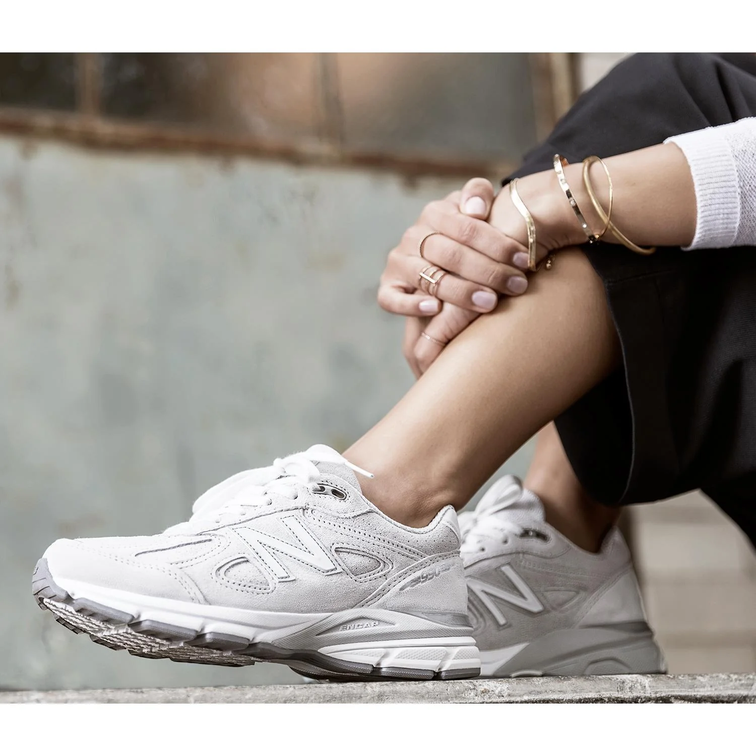 New Balance W990NV4 Running Women's Running Shoes Navy Leather/Mesh - Image 7
