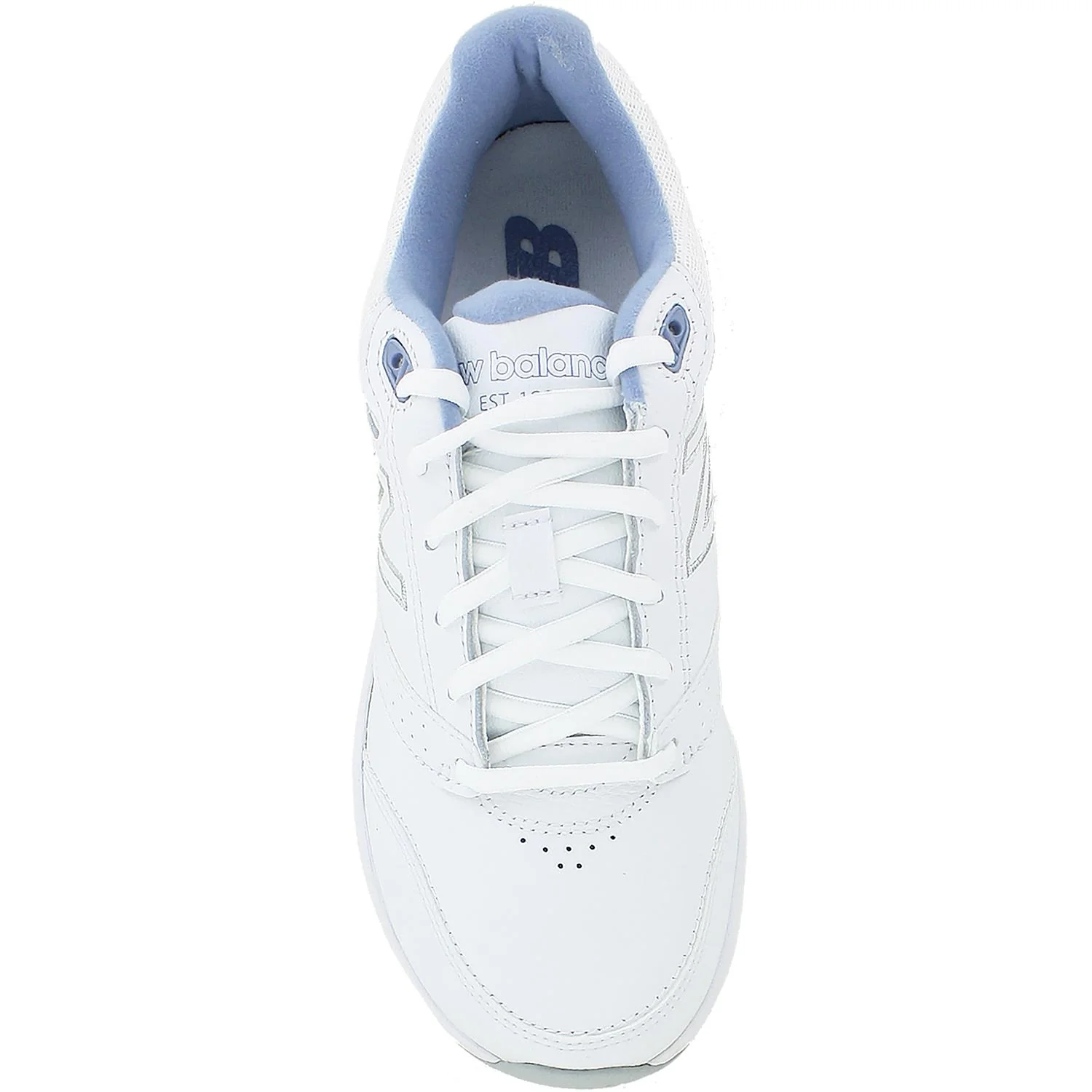 New Balance WW928WB3 Walking Women's Walking Shoes White/Blue Leather - Image 2