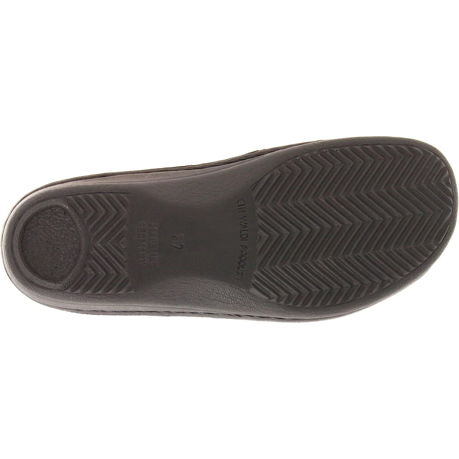 Finn Comfort Newport Women's Slip On Shoes Black Nappa Leather - Image 4