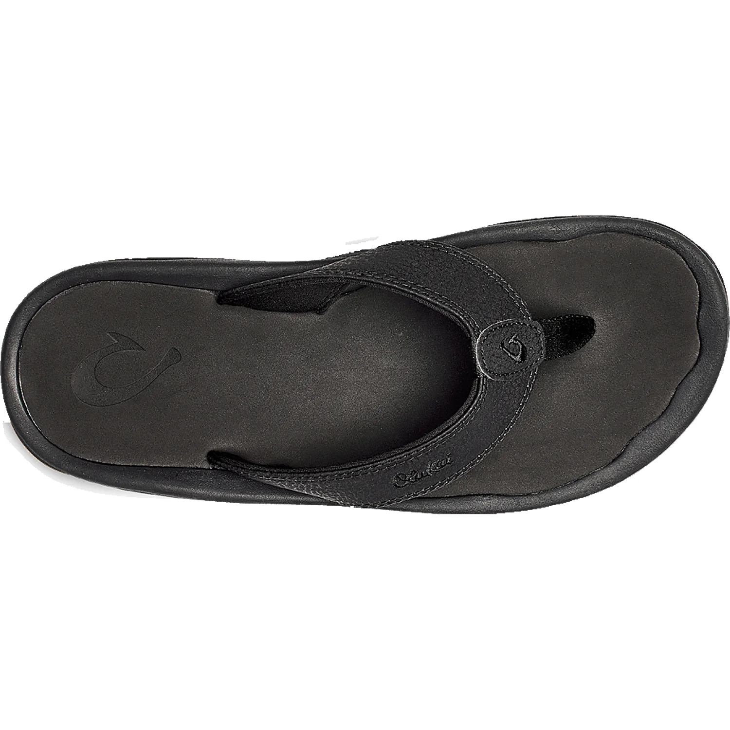 OluKai Ohana Men's Black Synthetic Leather - Image 2