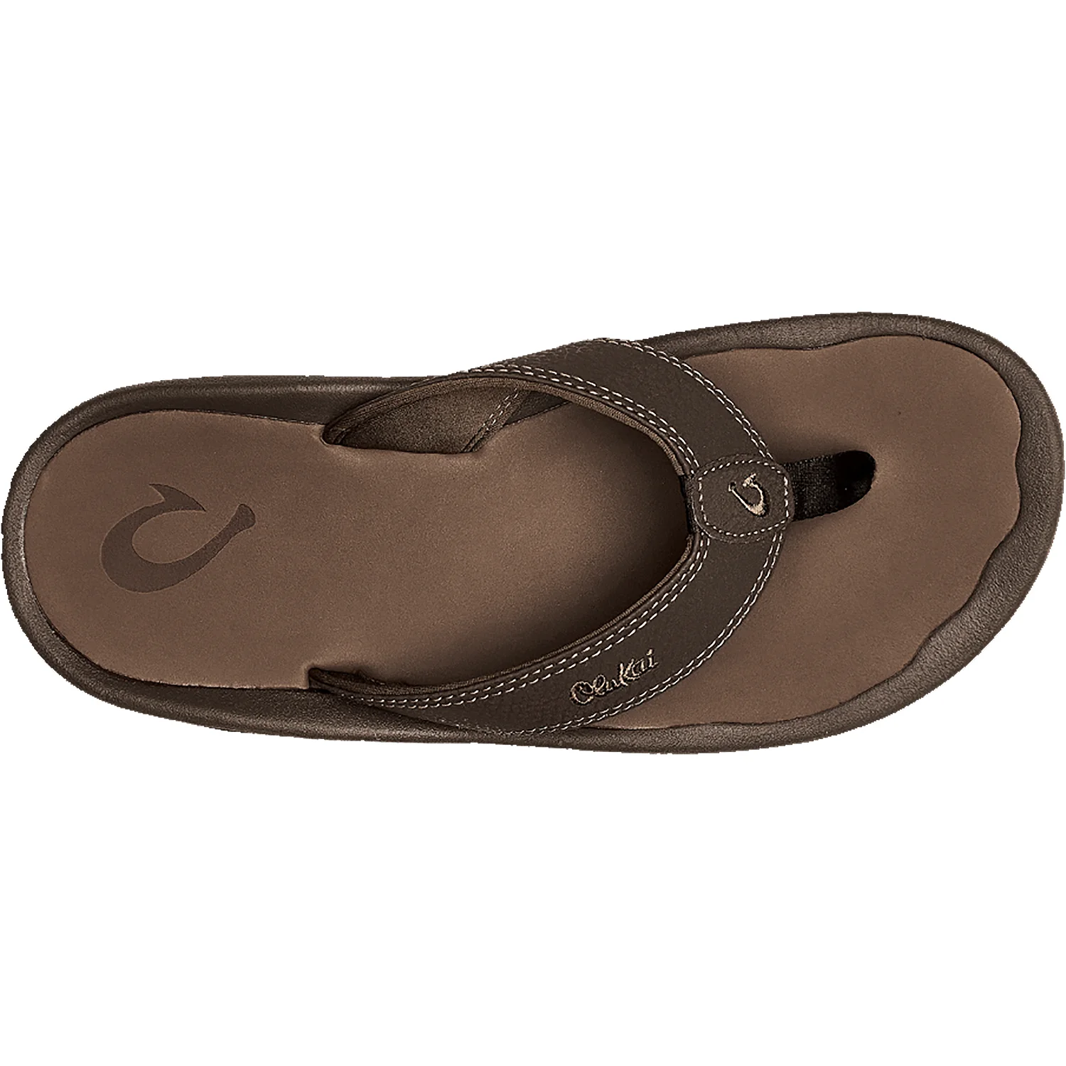 OluKai Ohana Men's Sandals Dark Java/Ray Synthetic Leather - Image 2