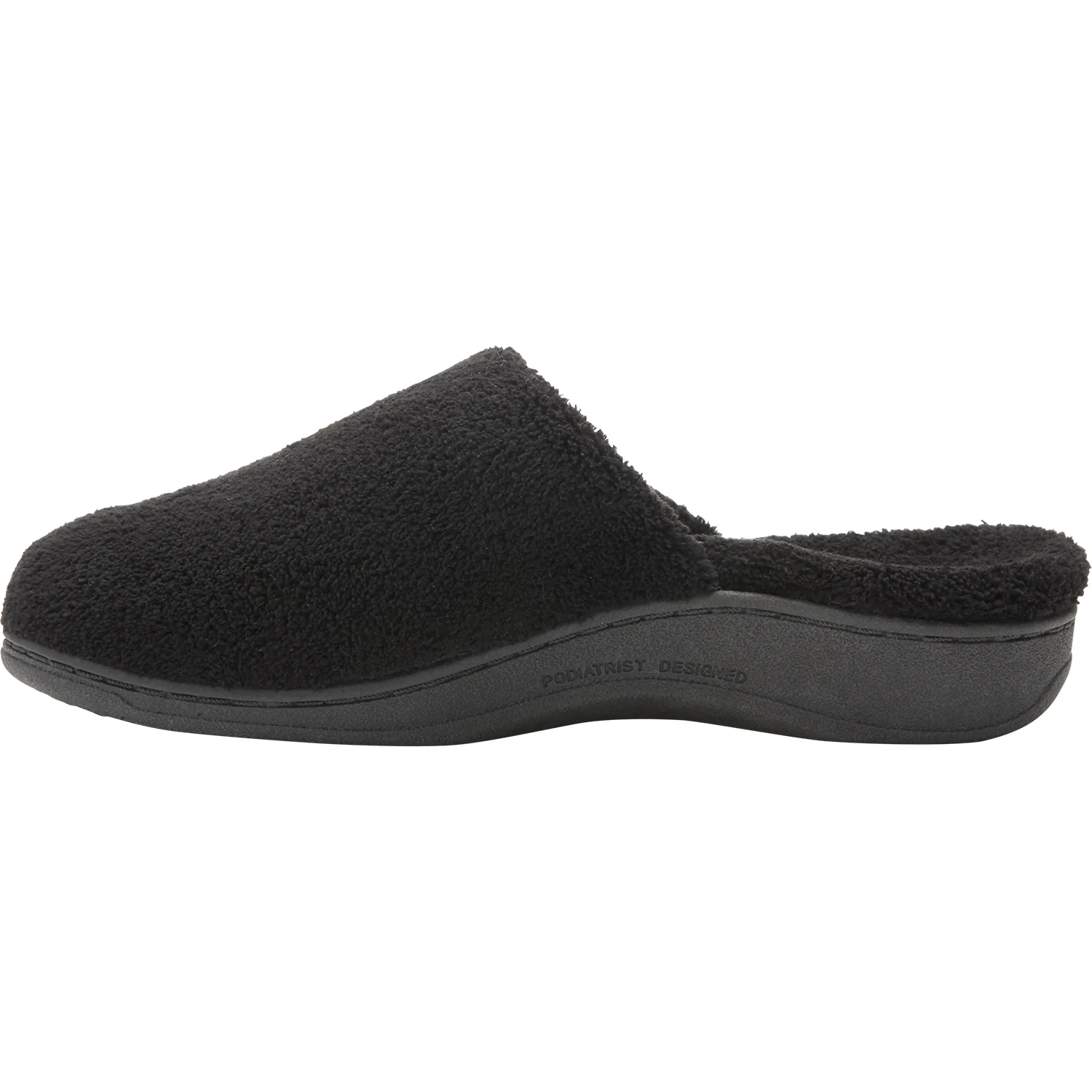 Vionic Gemma Women's Terrycloth Slippers Black Terrycloth - Image 3