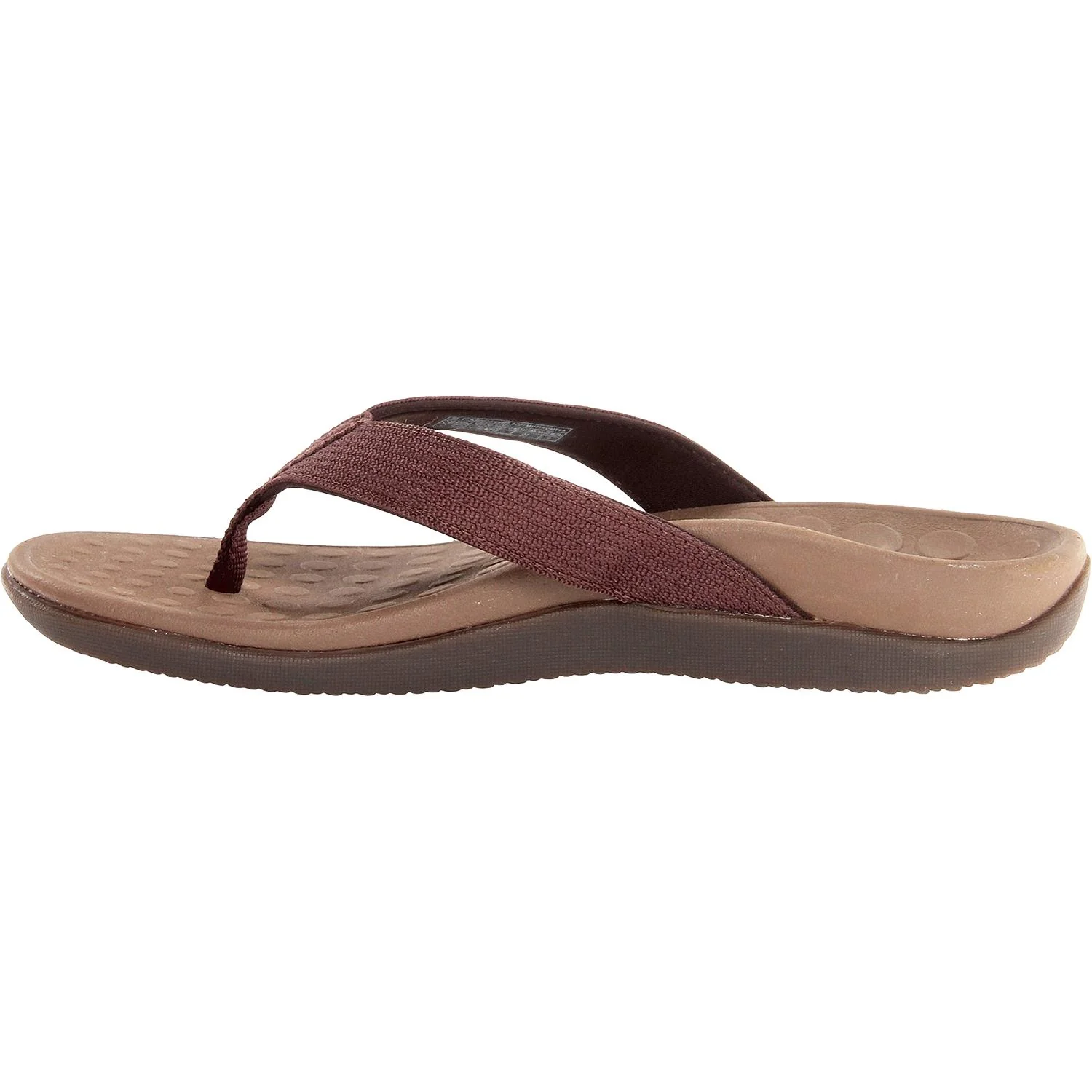 Vionic Wave Unisex Arch Support Thong Sandals Chocolate Synthetic - Image 2
