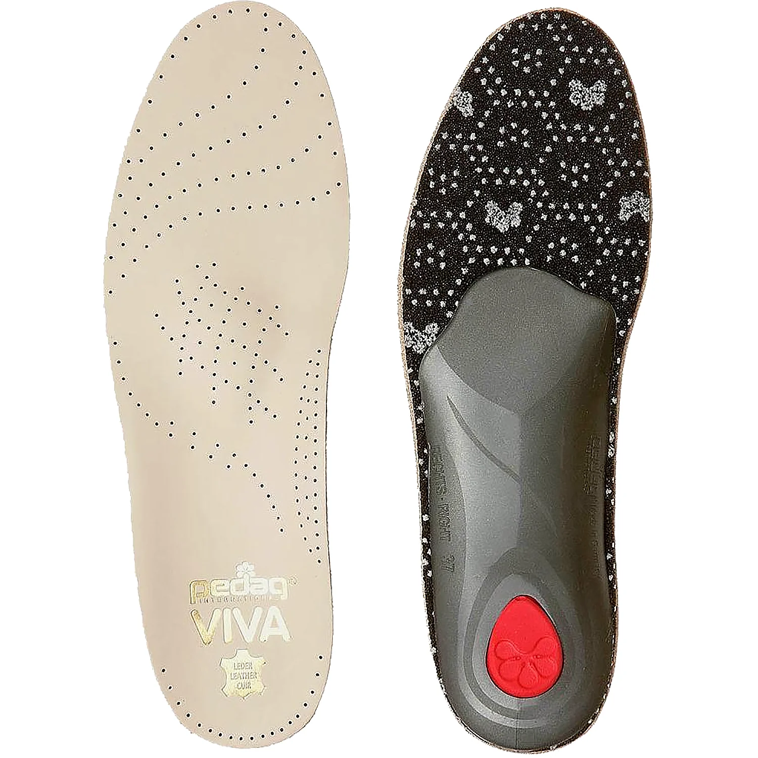 Pedag Viva Insoles Unisex Insoles Arch Supports Orthotics Tan Leather