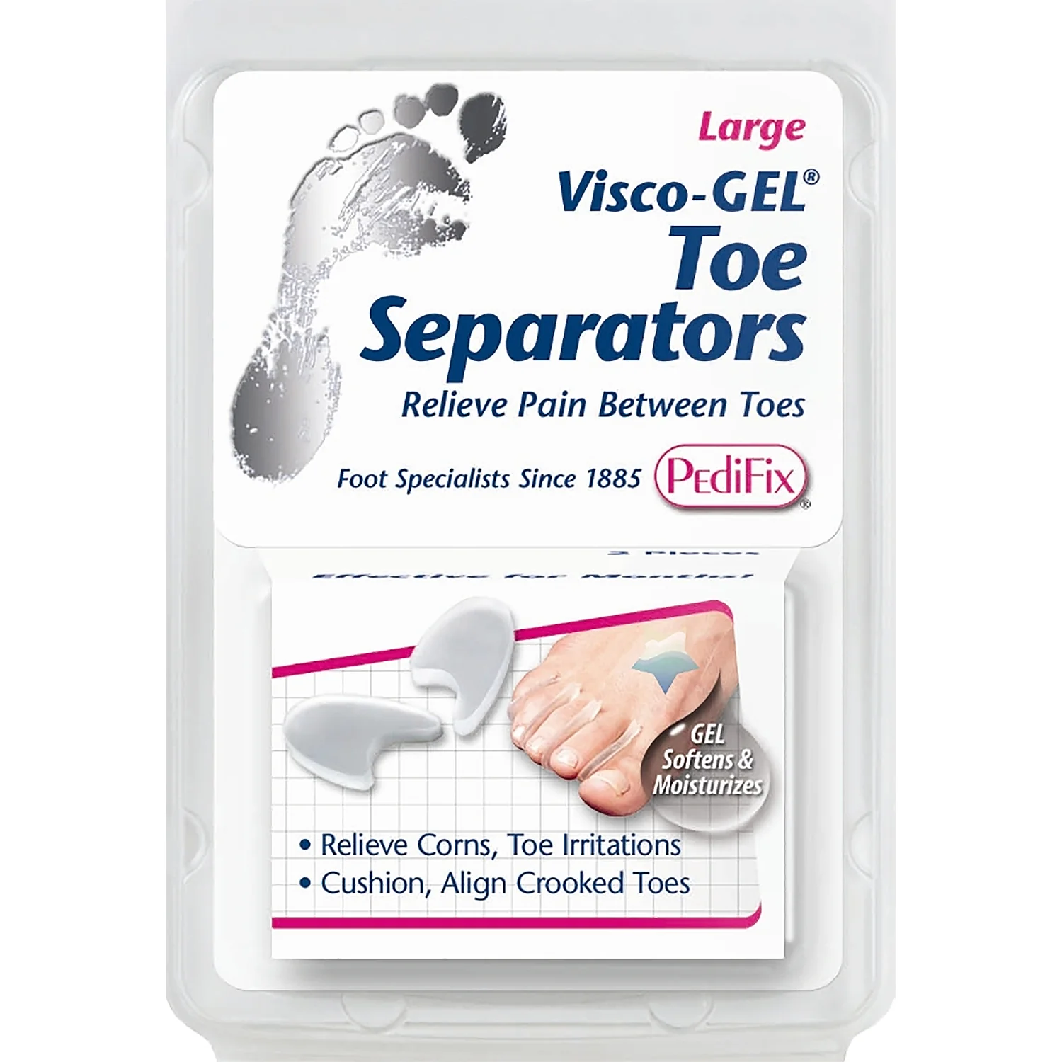 PediFix Visco-GEL Toe Separators 2 Pack Unisex