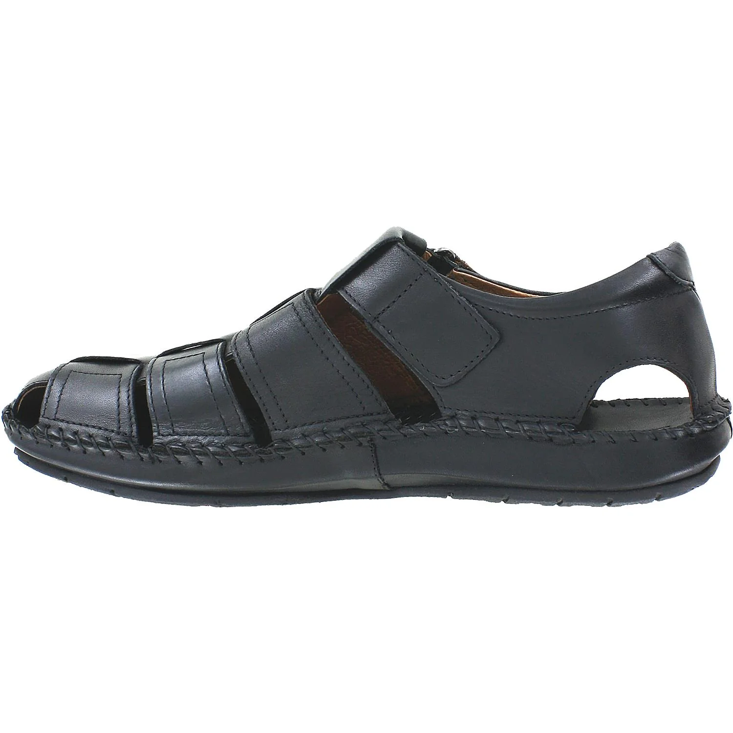 Pikolinos Tarifa Fisherman Sandal 06J-5433 Men's Fisherman Sandals Black Leather - Image 3