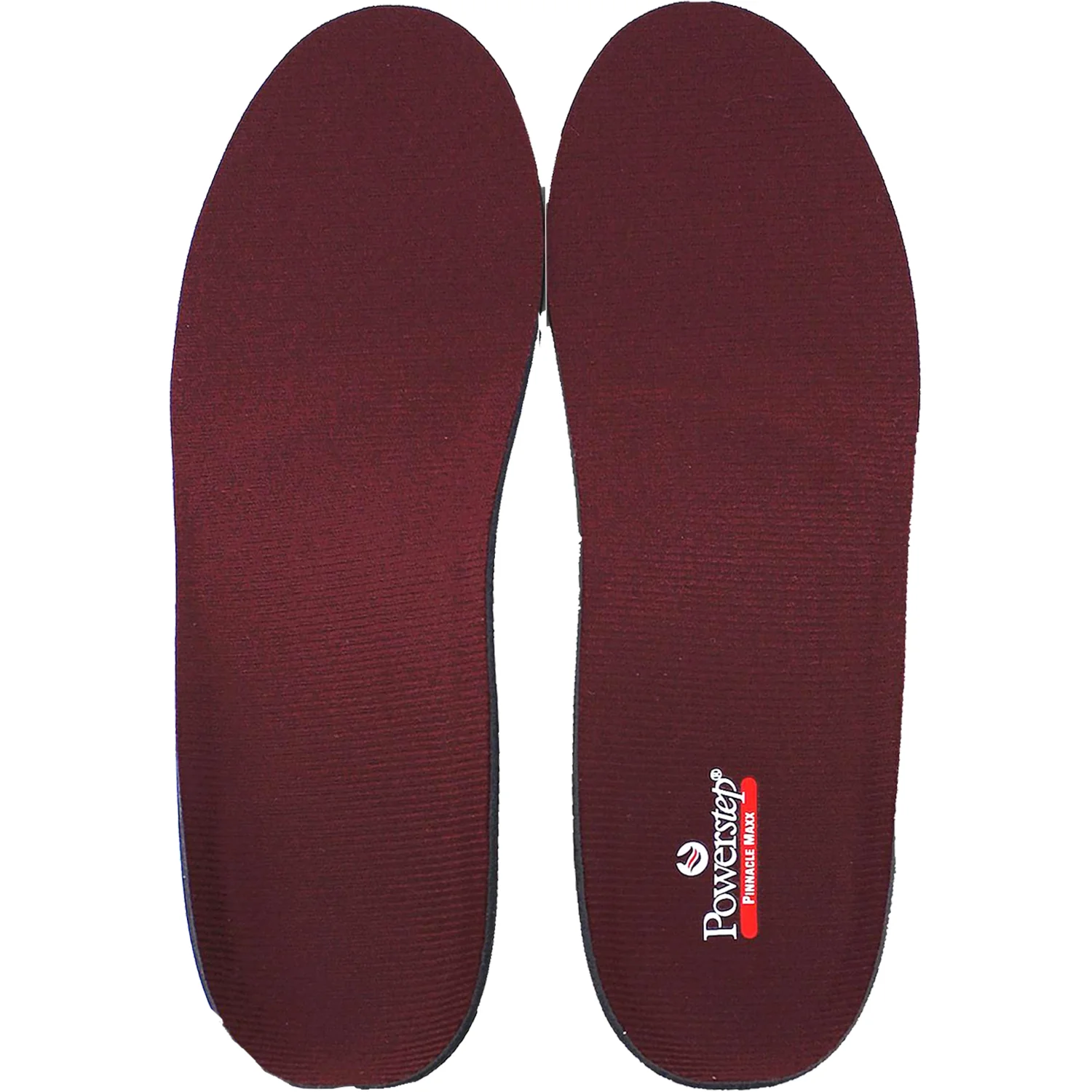 Powerstep Pinnacle Maxx Support Full Length Insoles Unisex Burgundy