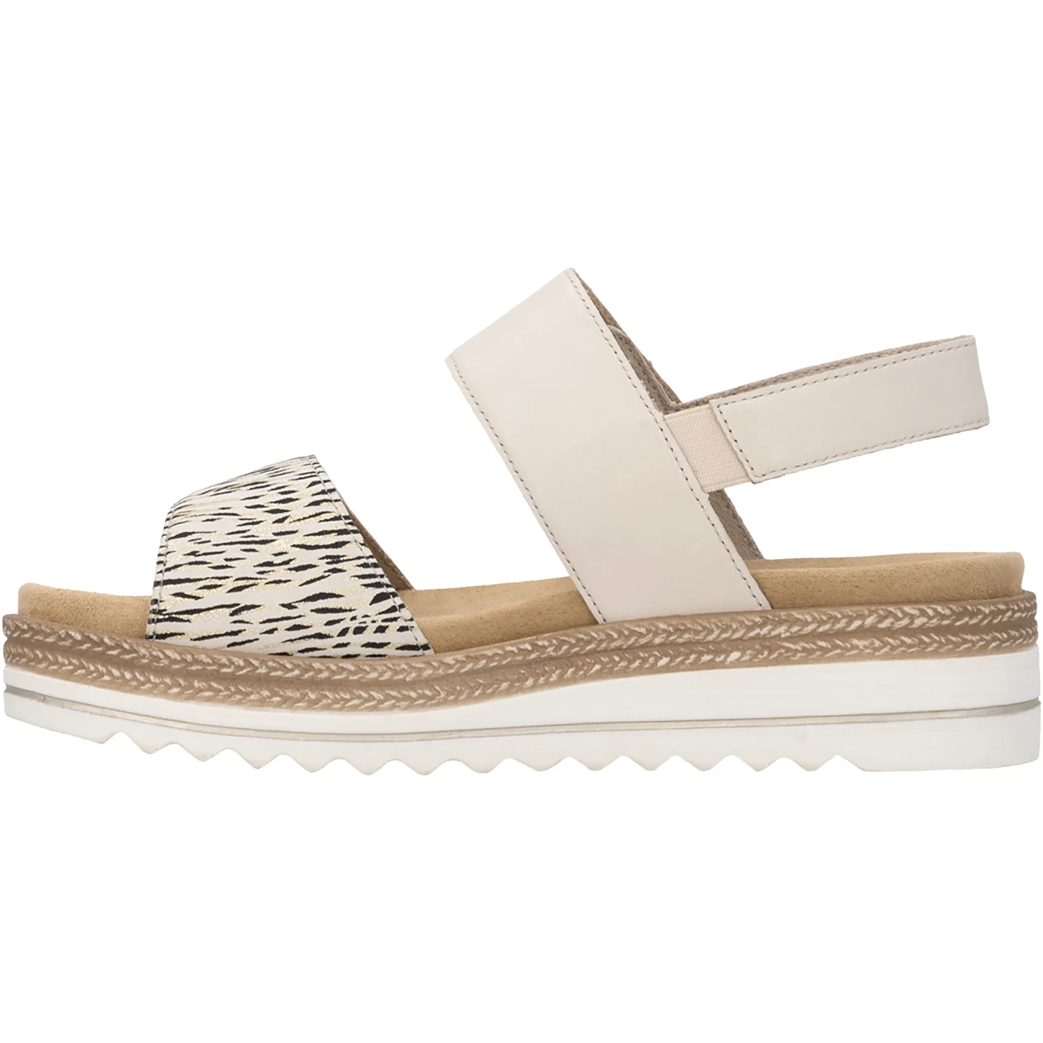 Remonte D0Q59-60 Jocelyn 55 Women's Sandals Lugano Beige-Gold/Porzellan - Image 3