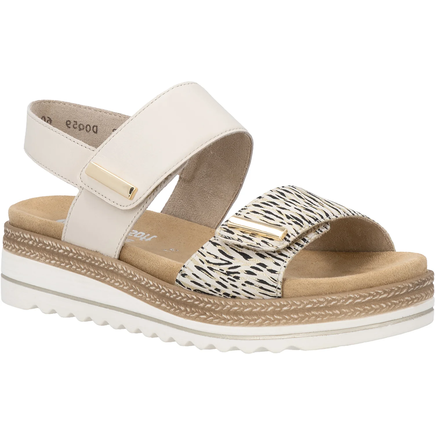 Remonte D0Q59-60 Jocelyn 55 Women's Sandals Lugano Beige-Gold/Porzellan - Image 5