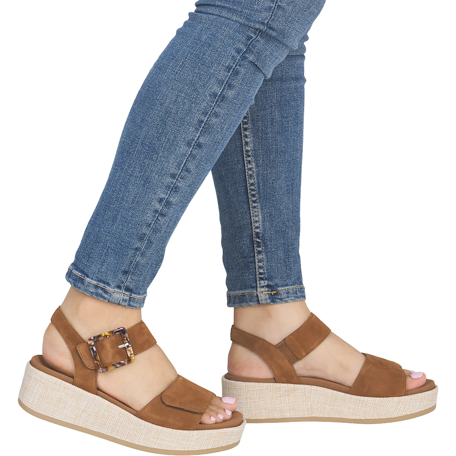 Remonte D1N43-22 Jocelyn 54 Women's Sandals Noccia Goat Suede - Image 6