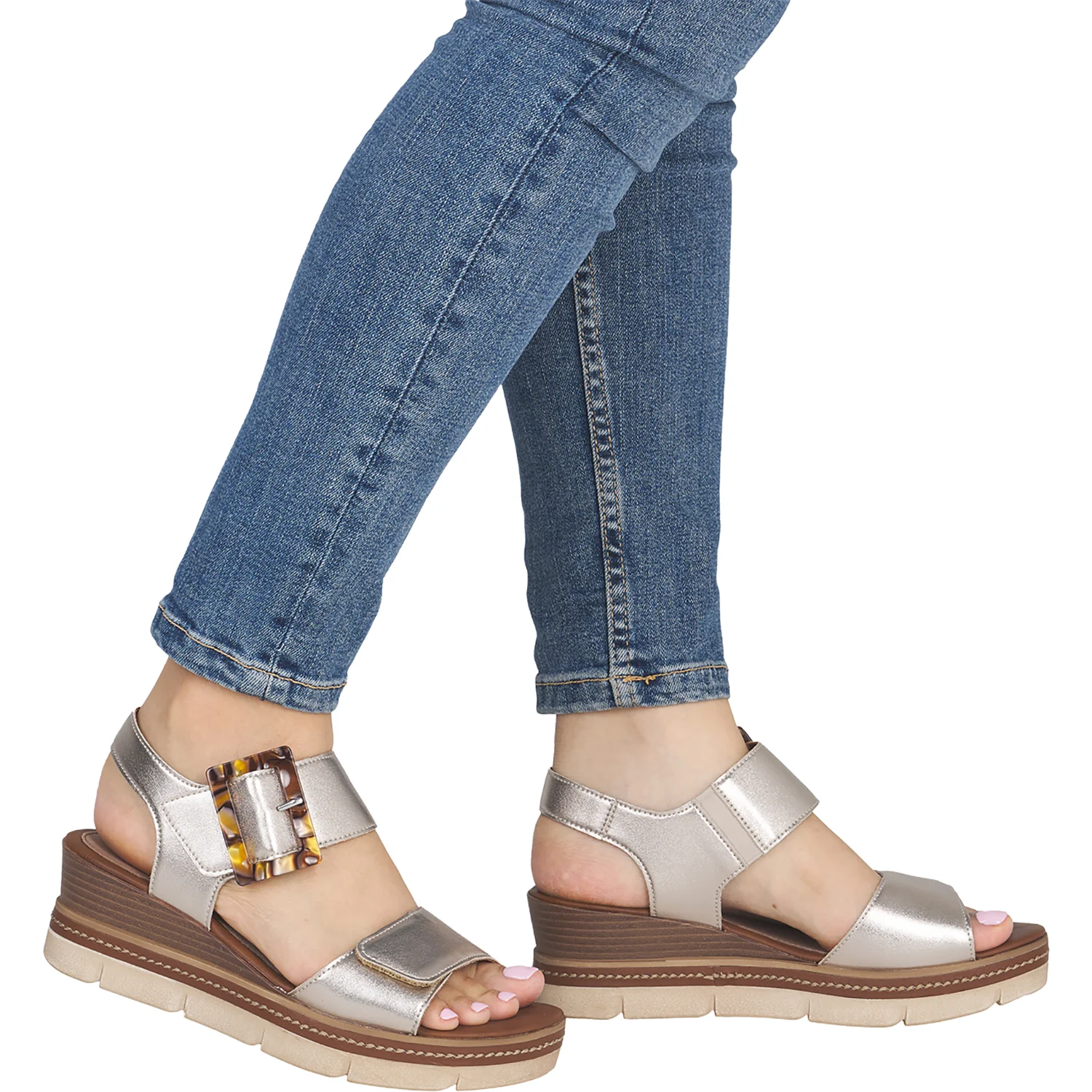 Remonte D2L53-90 Jerilyn Women's Sandals Lightbrass - Image 5
