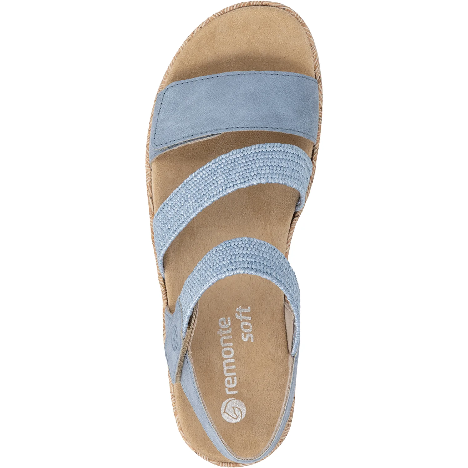 Remonte R6861-12 Jocelyn 61 Women's Sandals Blue Woven Stretch - Image 2