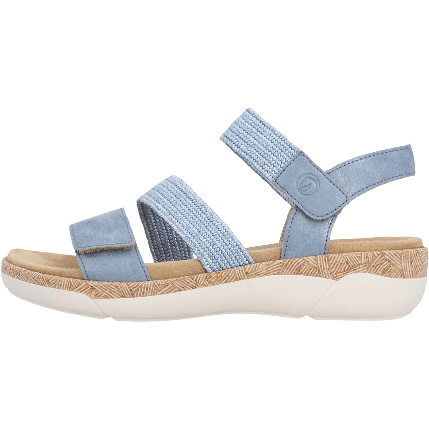 Remonte R6861-12 Jocelyn 61 Women's Sandals Blue Woven Stretch - Image 3