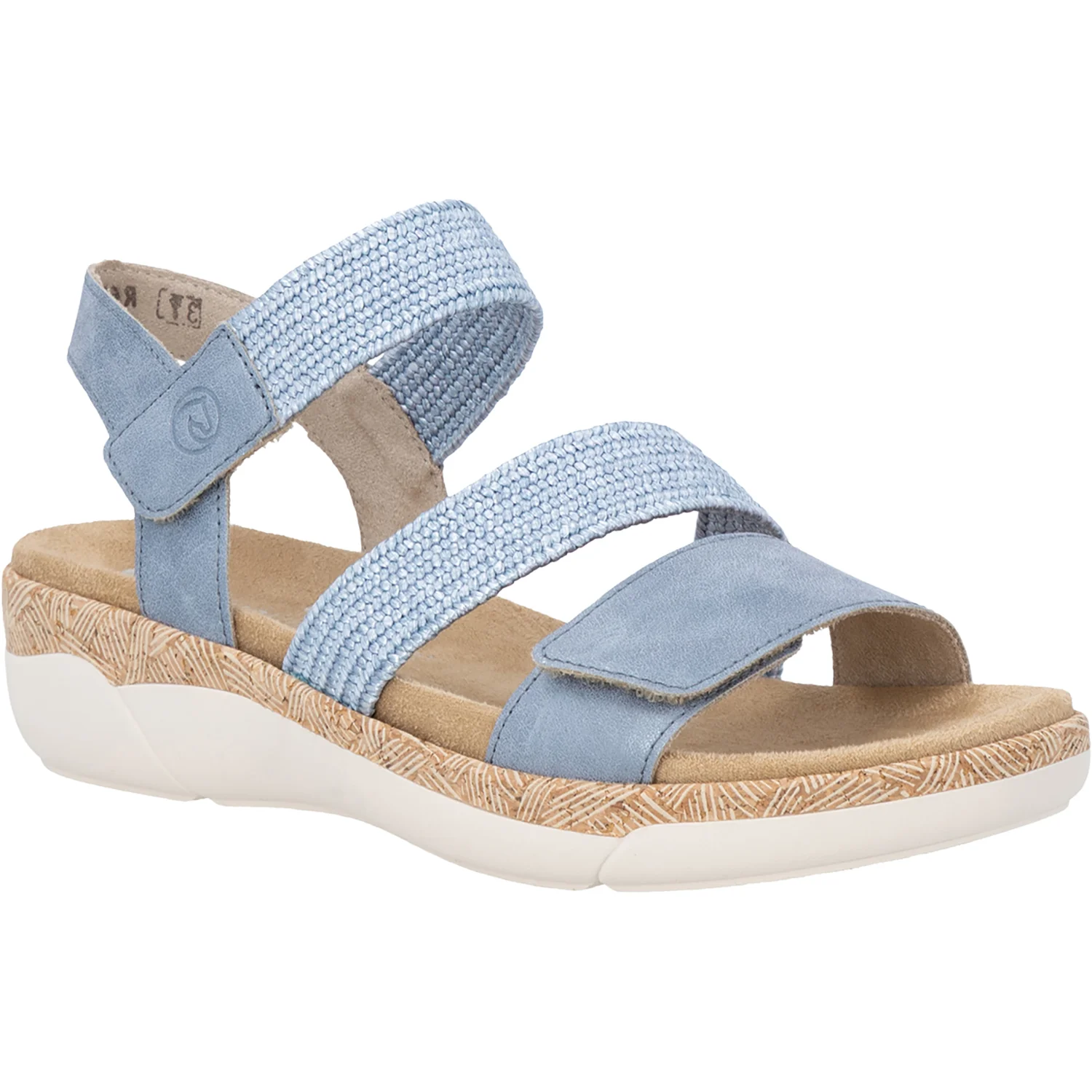 Remonte R6861-12 Jocelyn 61 Women's Sandals Blue Woven Stretch - Image 5