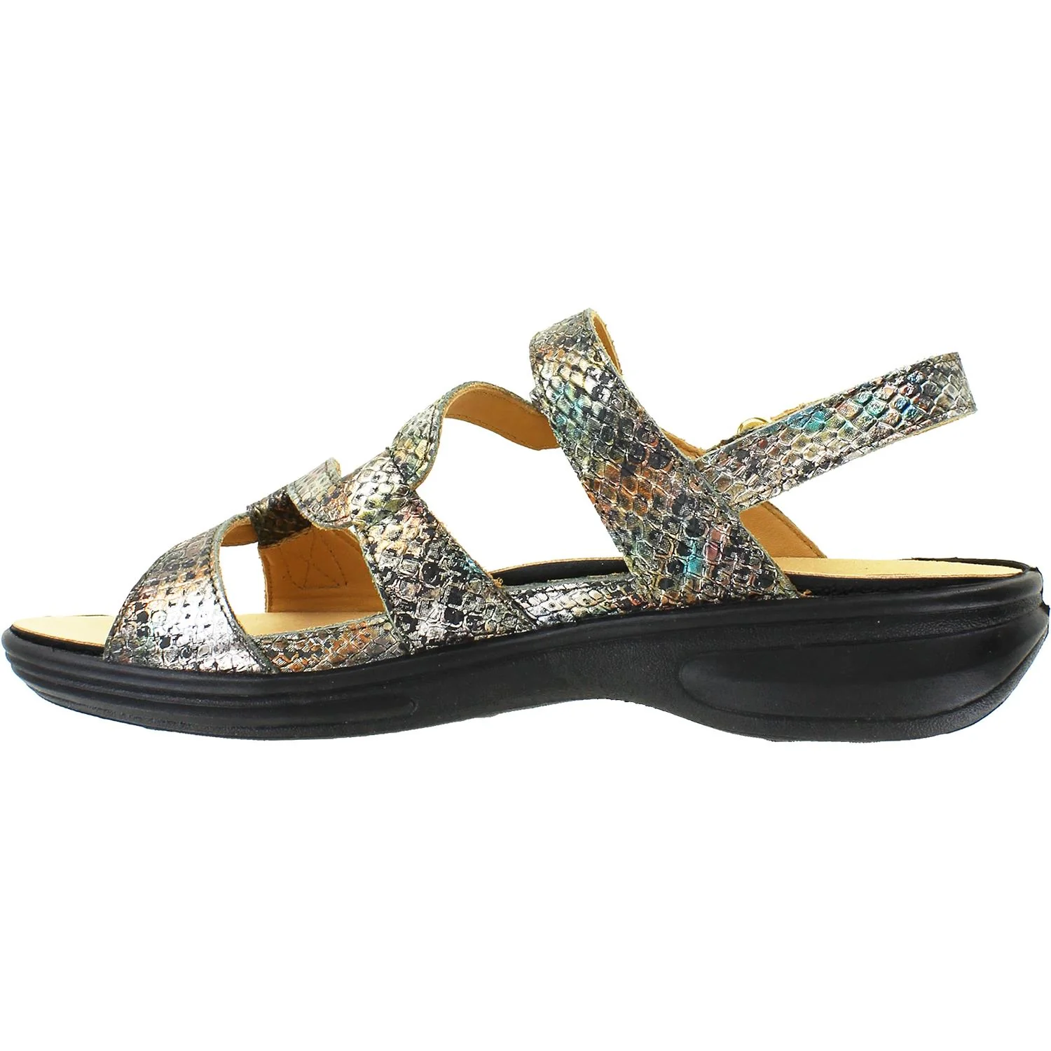 Women's Revere Emerald Peacock Python Leather - Image 3