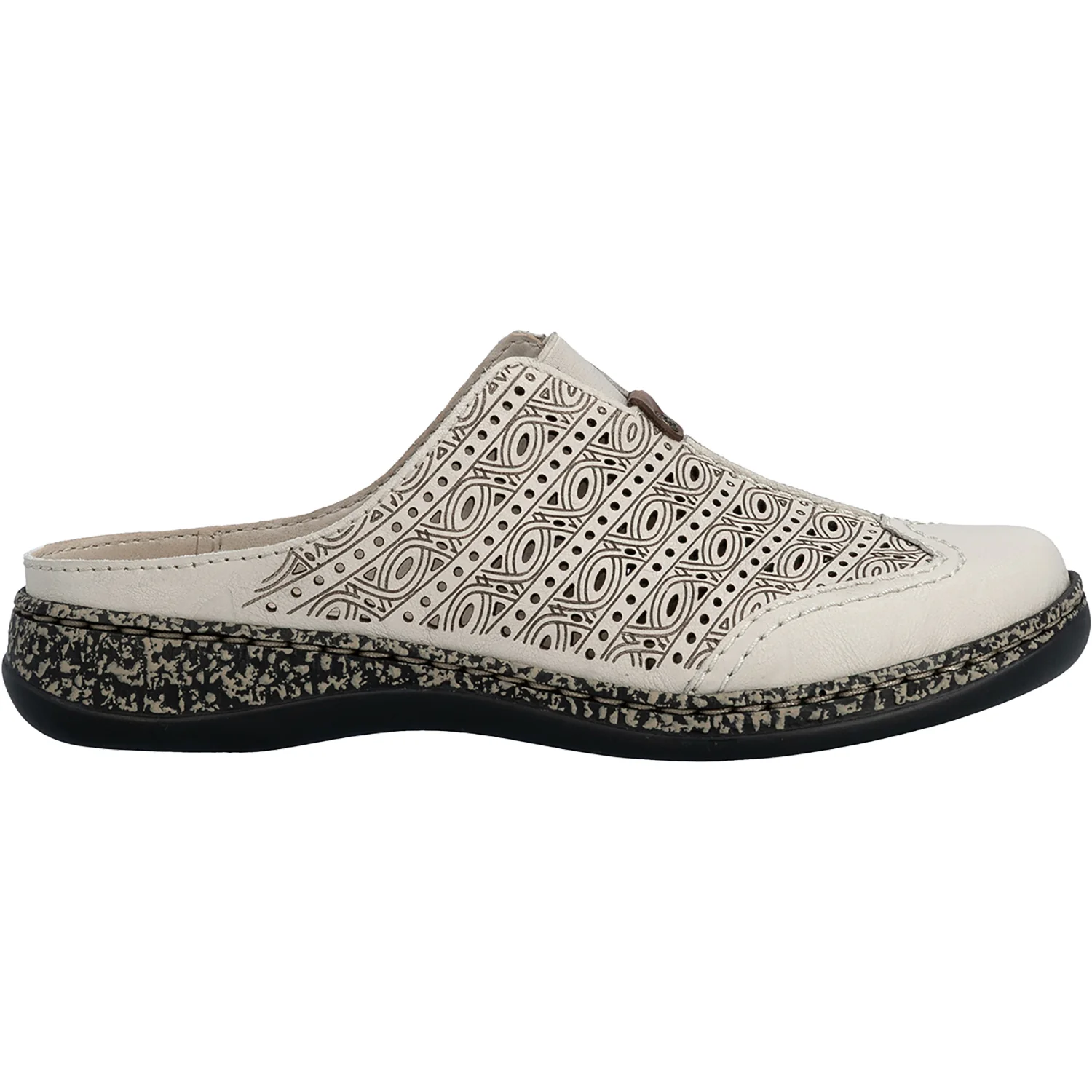 Rieker 43676-60 Daisy 76 Women's Clogs Crema/Amaretto