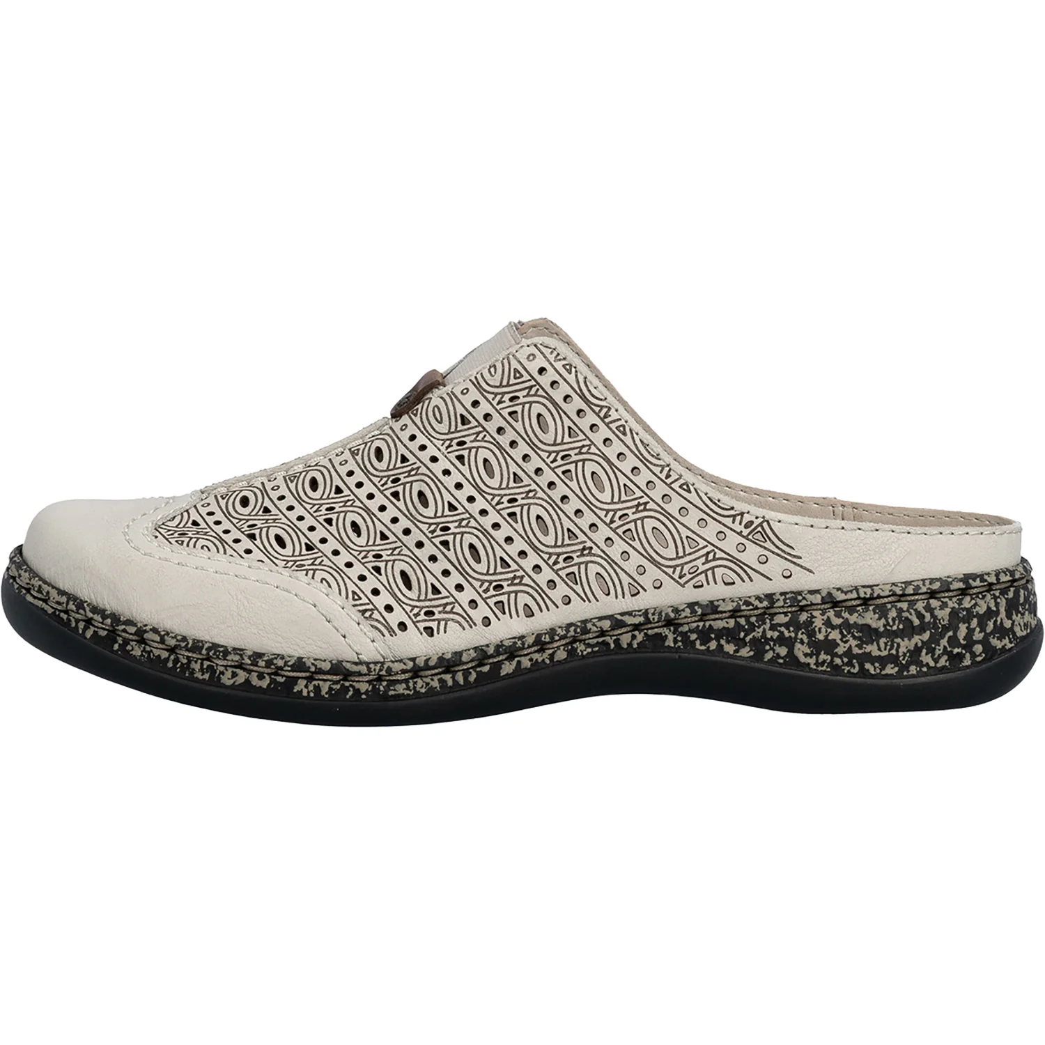 Rieker 43676-60 Daisy 76 Women's Clogs Crema/Amaretto - Image 3