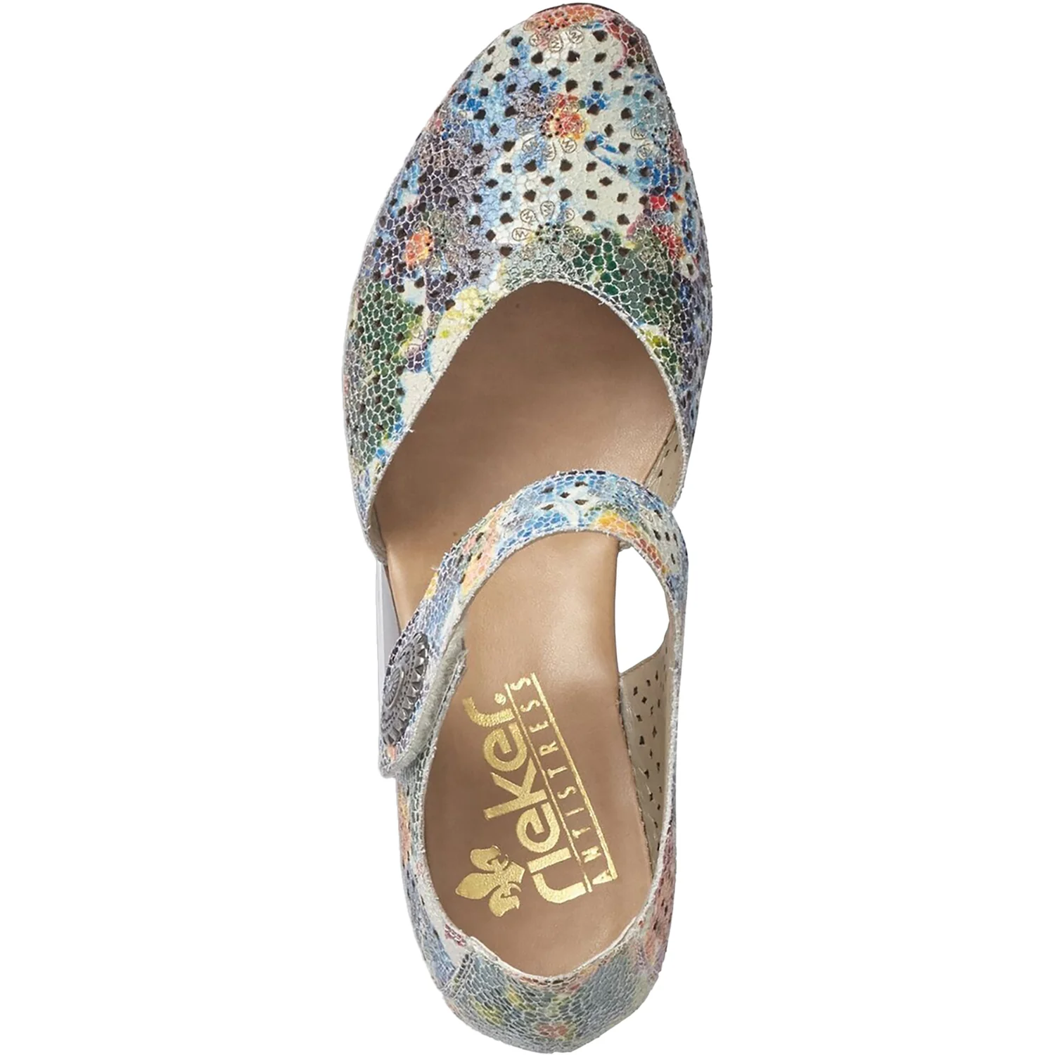 Rieker 43711-90 Mirjam 11 Women's Mary Janes Ice Multi Suede - Image 2