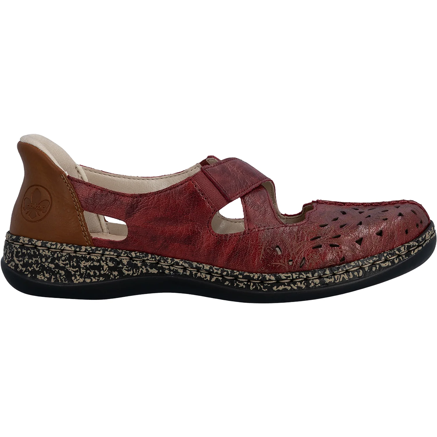 Rieker 46352-33 Women's Mary Janes Red/Cayenne
