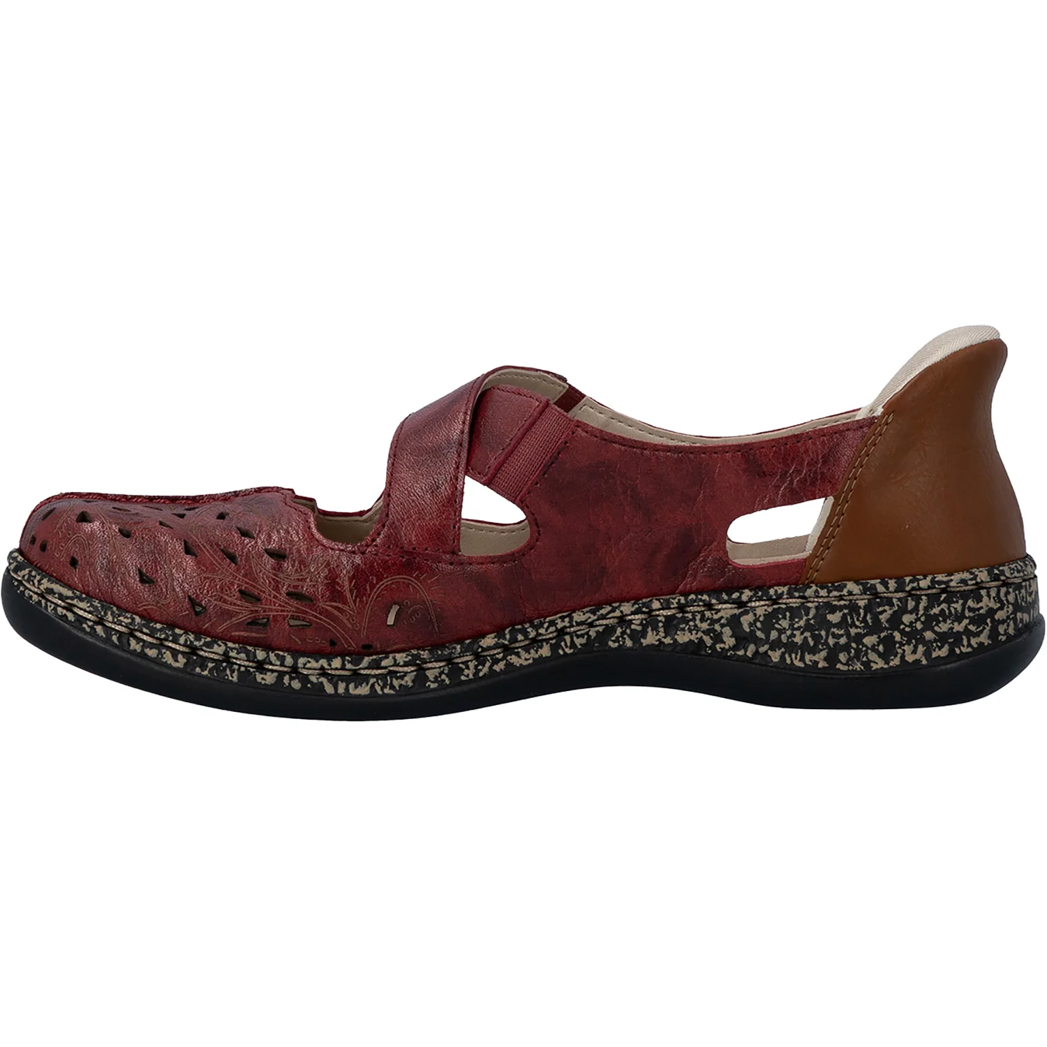 Rieker 46352-33 Women's Mary Janes Red/Cayenne - Image 3