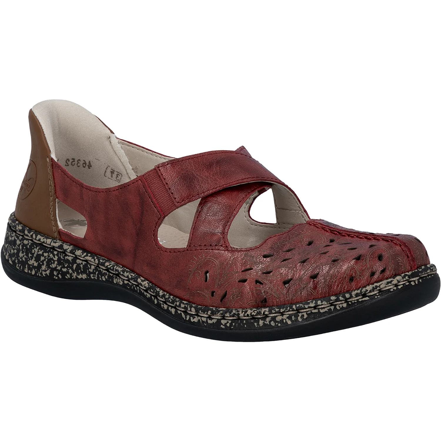 Rieker 46352-33 Women's Mary Janes Red/Cayenne - Image 5