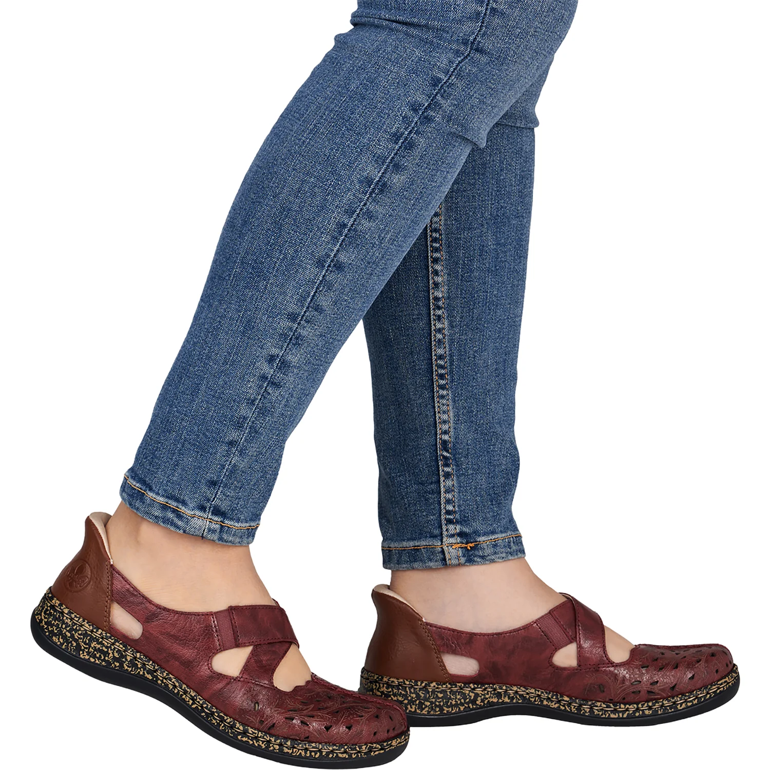 Rieker 46352-33 Women's Mary Janes Red/Cayenne - Image 6